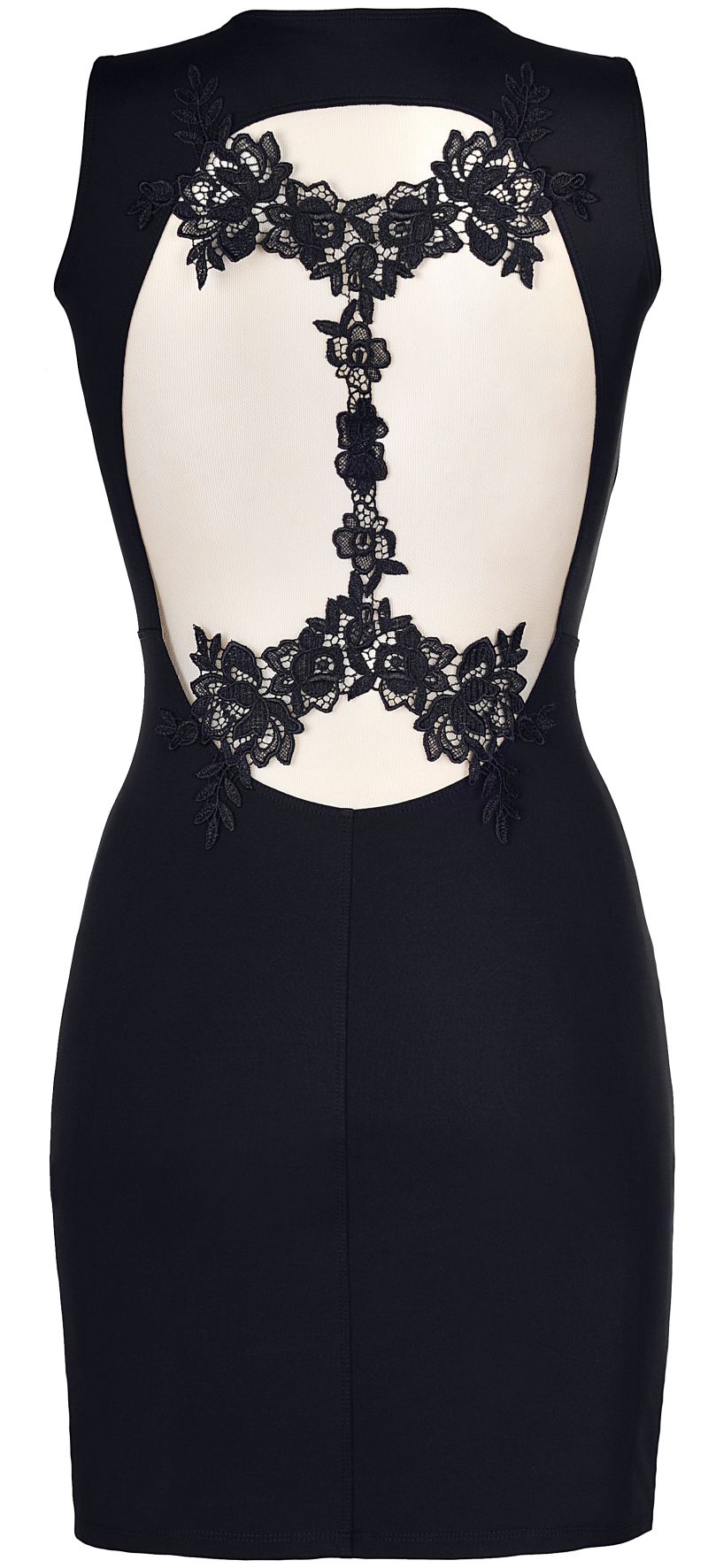 Abendkleid mit Spitzenverzierung