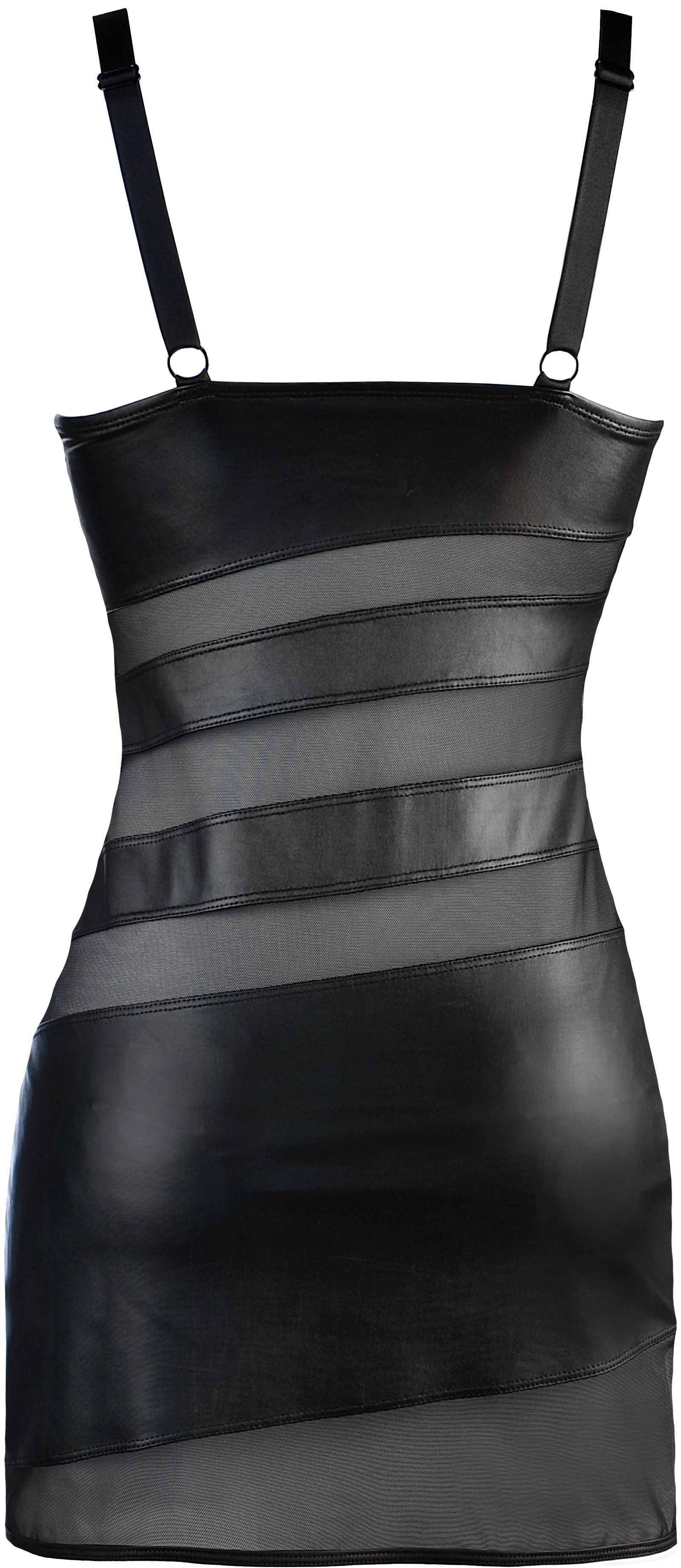 Tüll-Minikleid aus Kunstleder