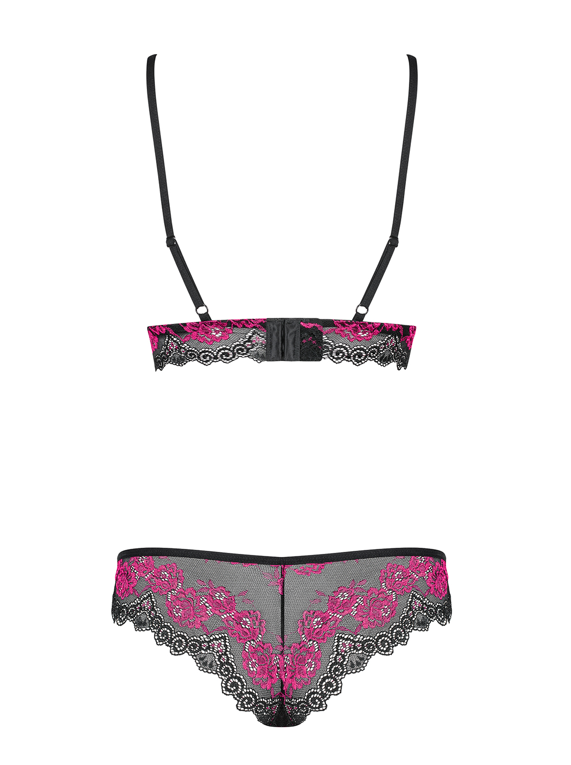 BH-Set Maylis in schwarz-pink