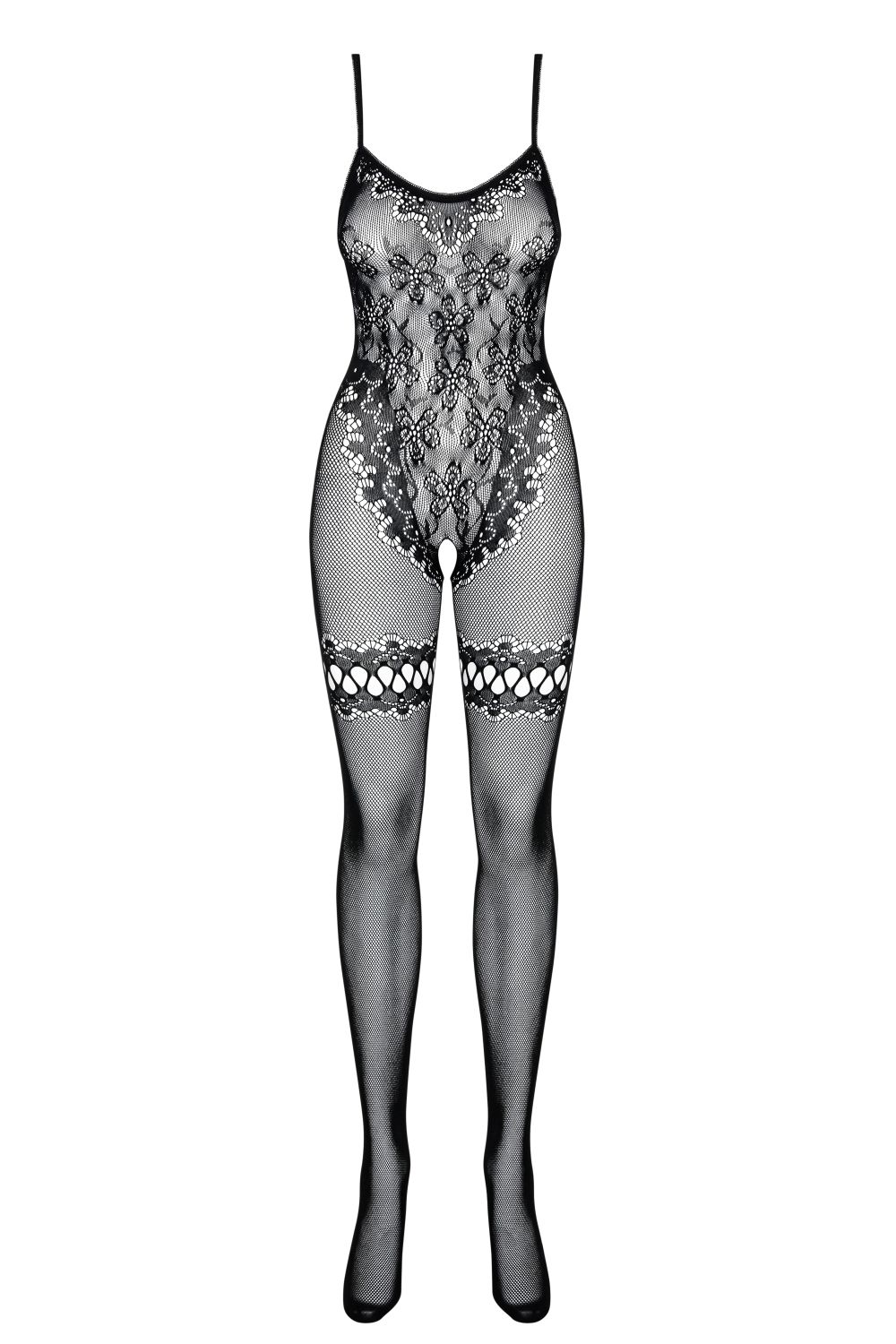 Open Bodystocking schwarz