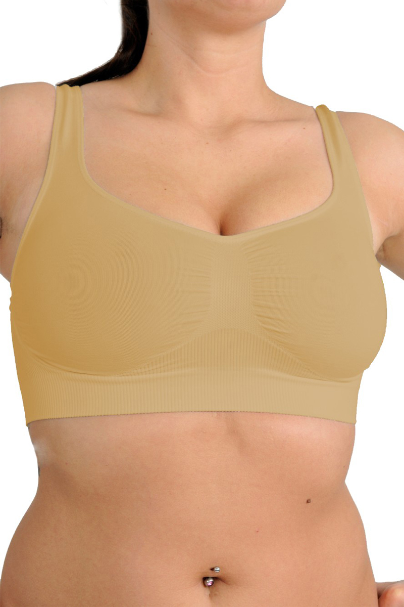 Sport-BH in beige