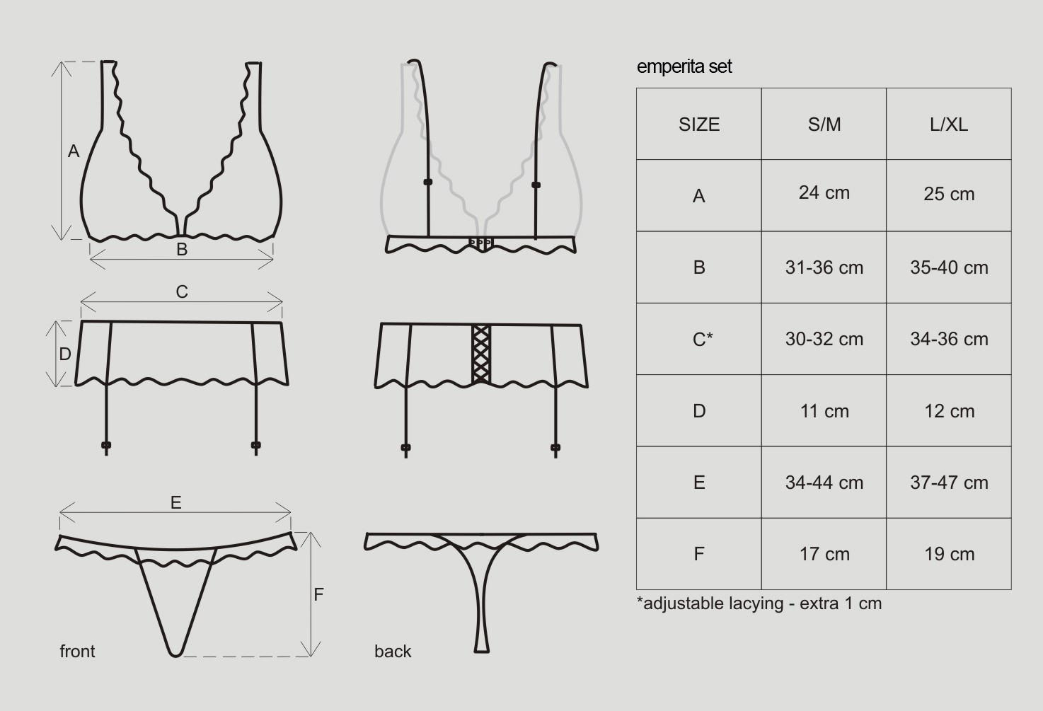 Straps-Set "Emperita"