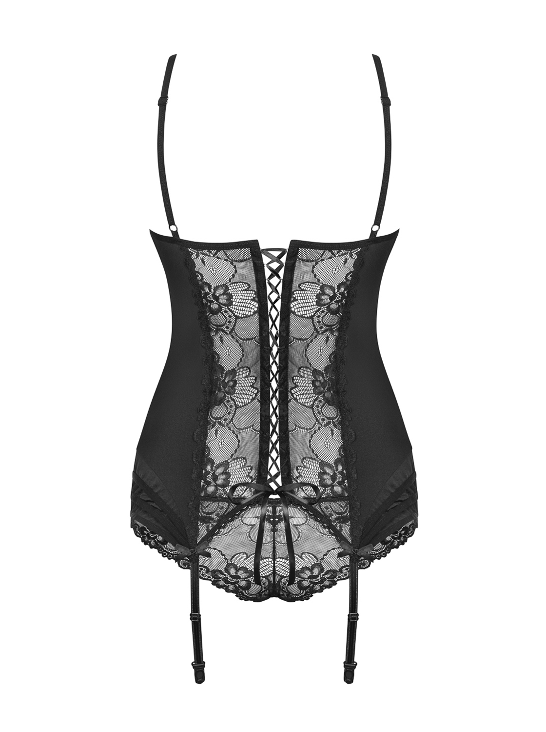 Schnür-Corsage Heartina in schwarz