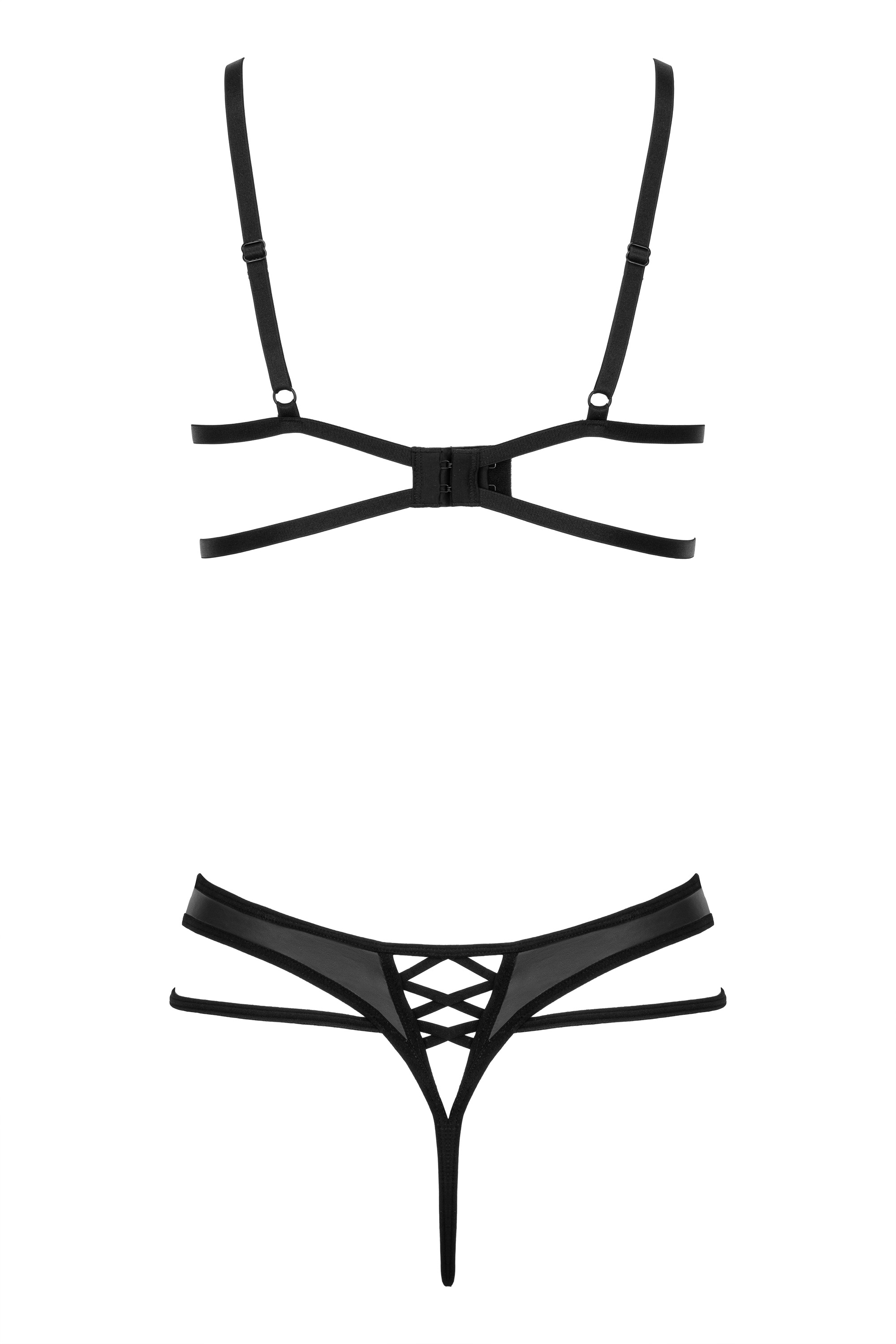 Spitze-Set Celadine in Latex-Optik