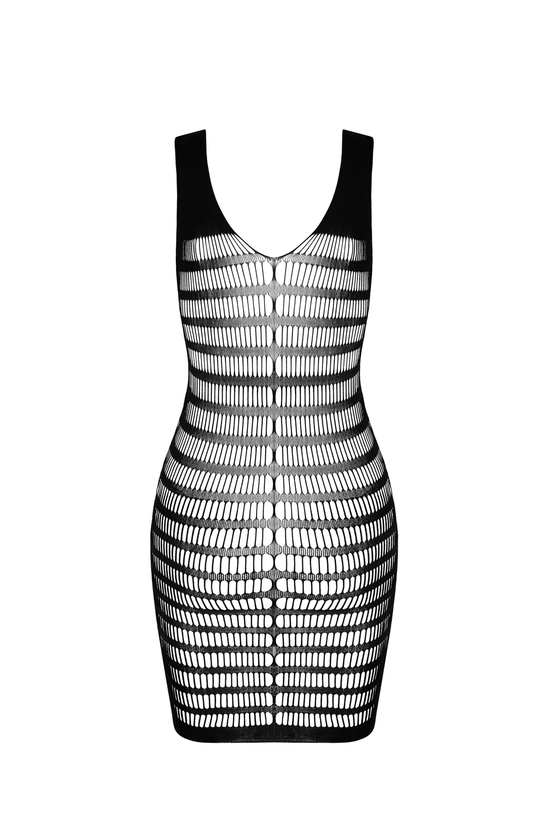 Brustfreies Minikleid in schwarz