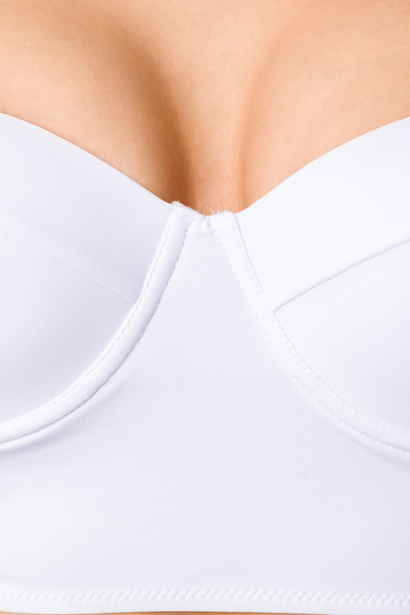 Bustier Bikini in weiß