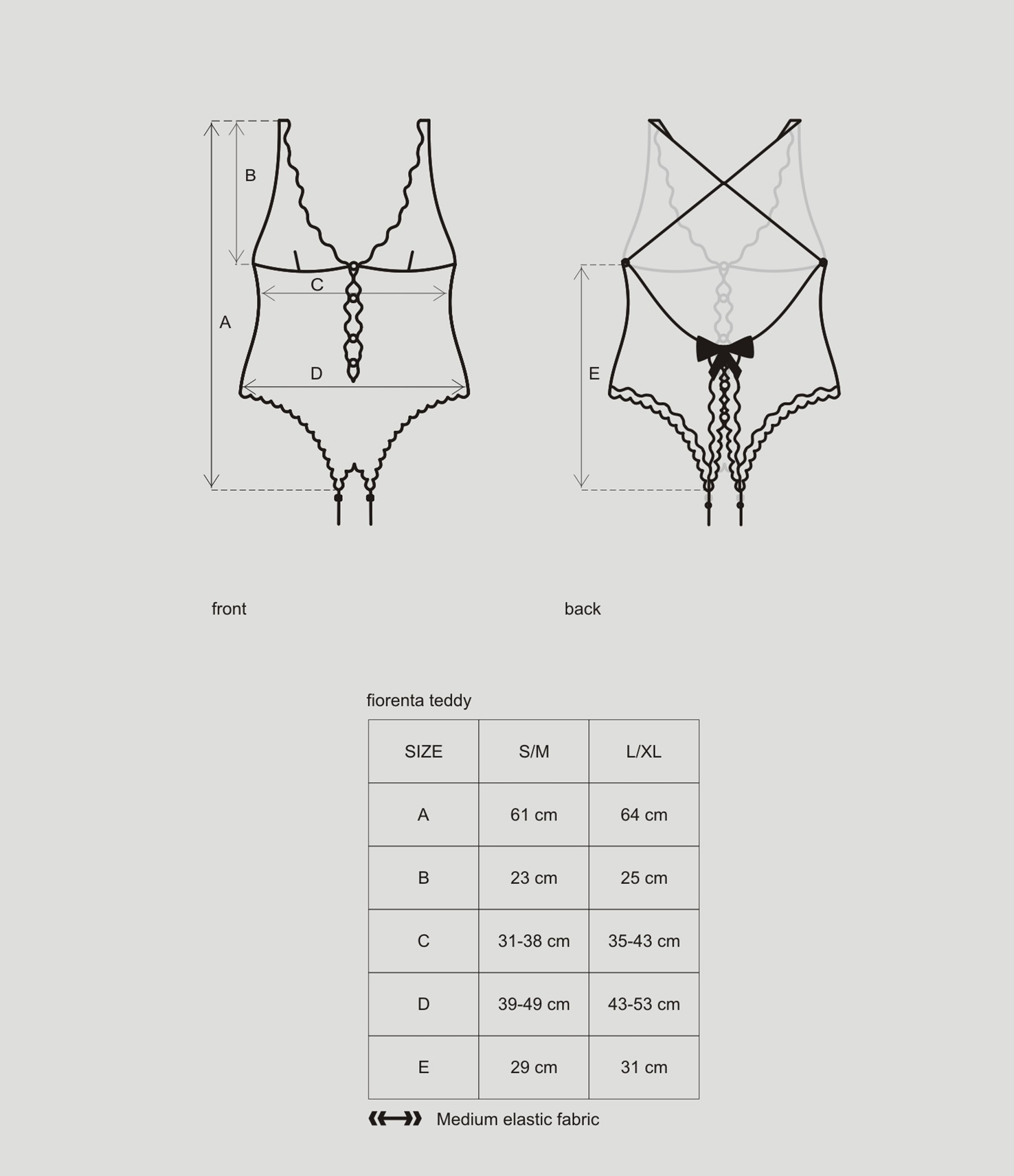 Ouvert-Body Fiorenta mit Perlenschmuck