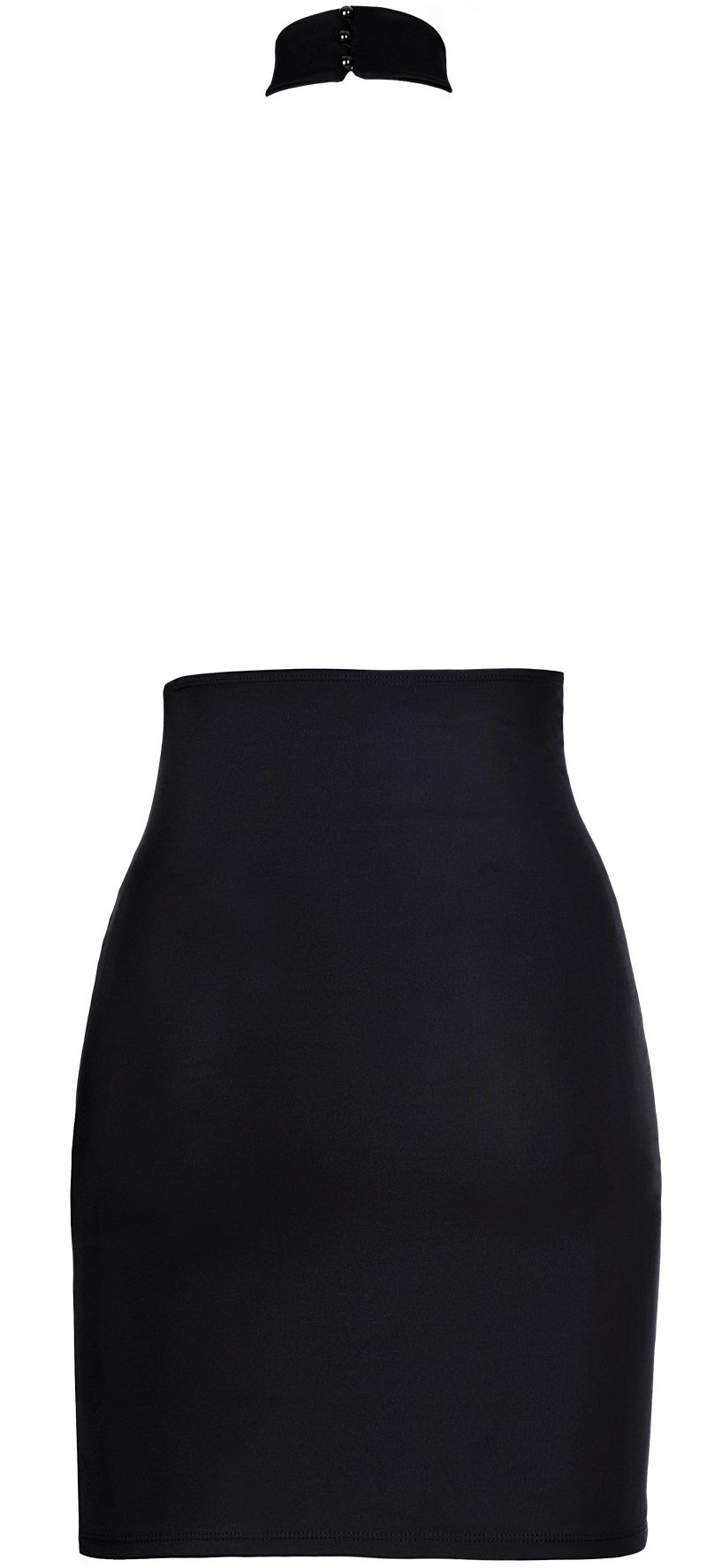 Teiltransparentes Minikleid in schwarz