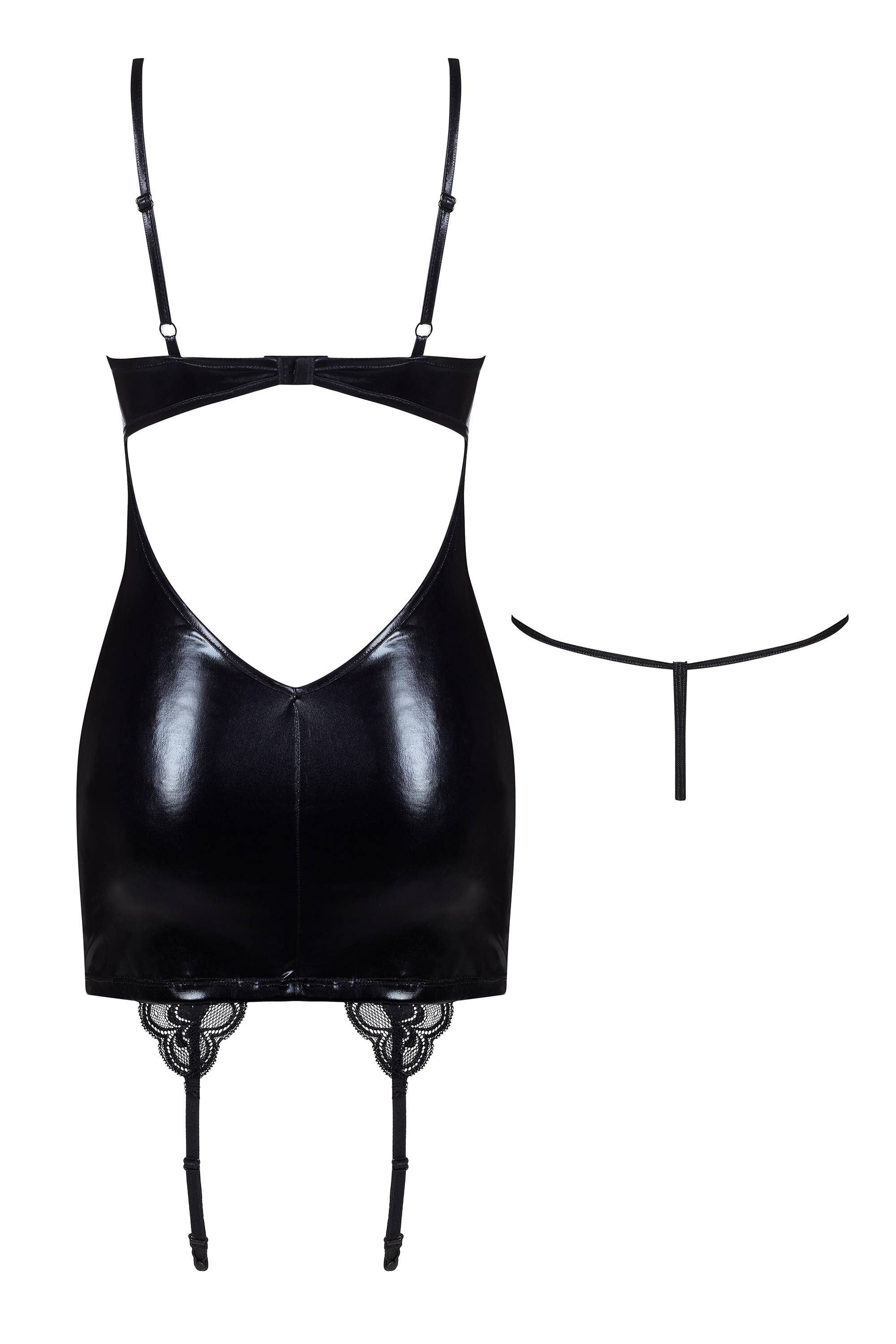 Strapskleid Gemma im Latex-Style