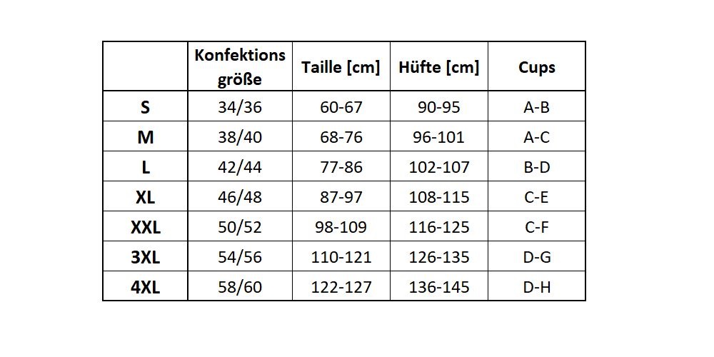 Hinten offener Body in schwarz-beige