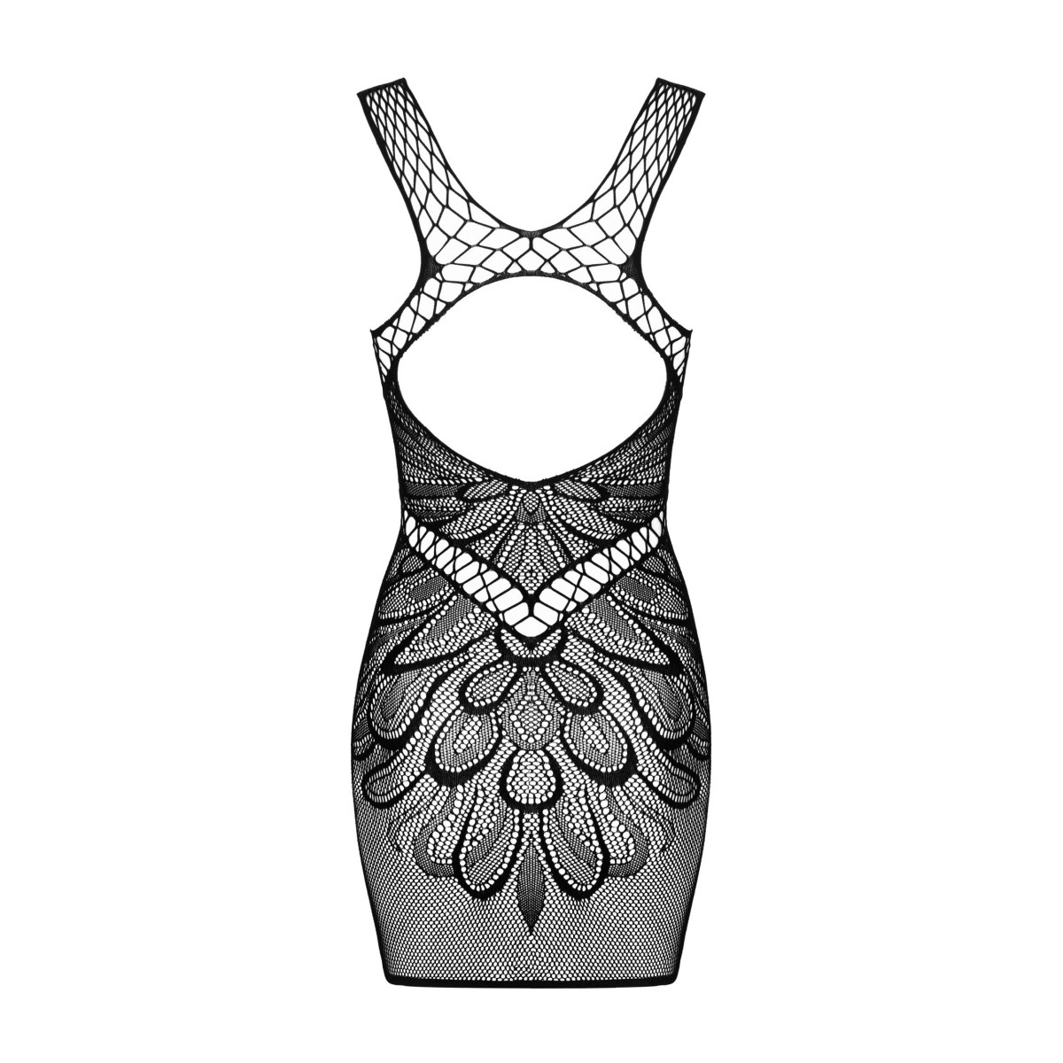 Kurzes Netzkleid mit Muster
