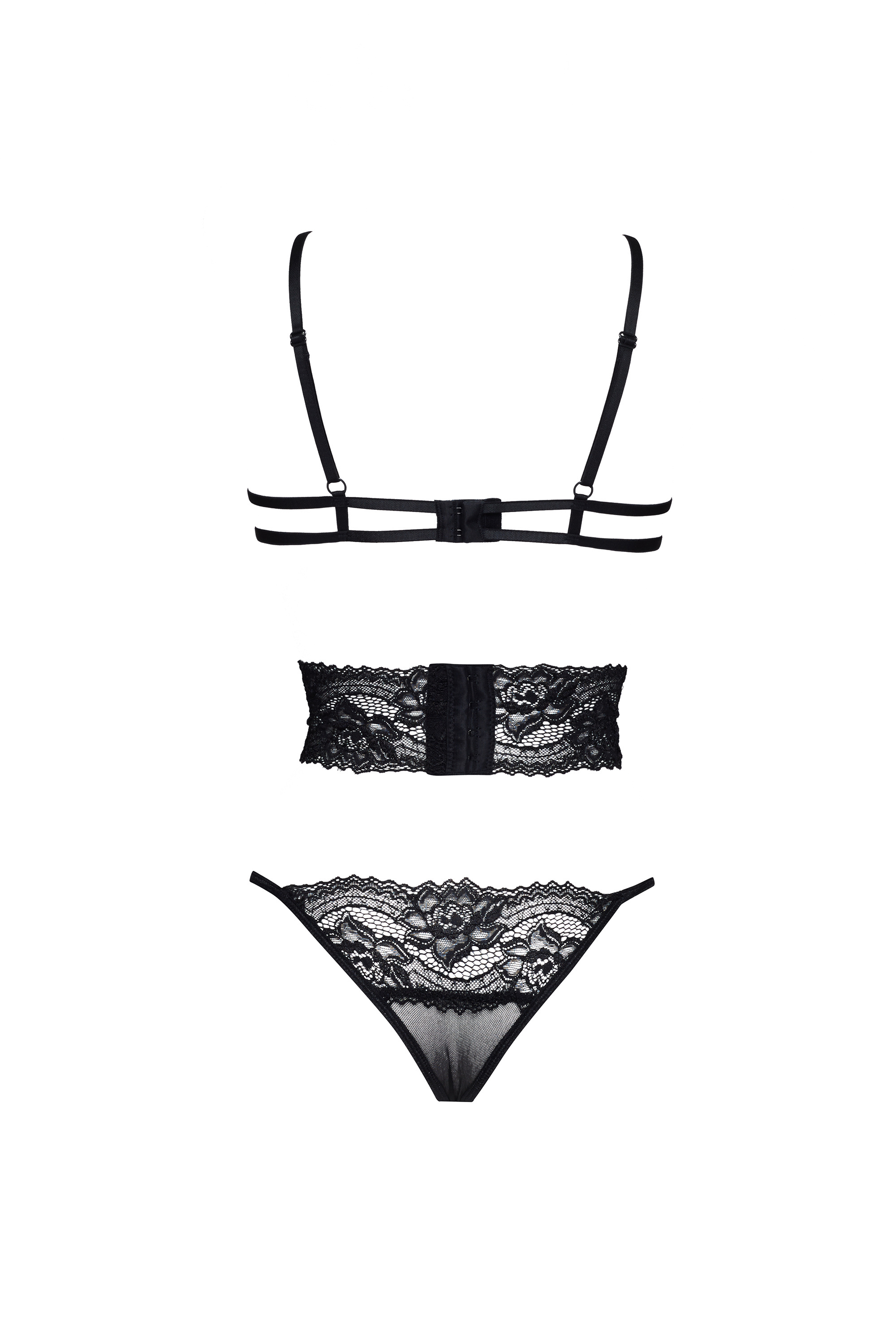 Dessous-Set Noele mit Hüftgürtel