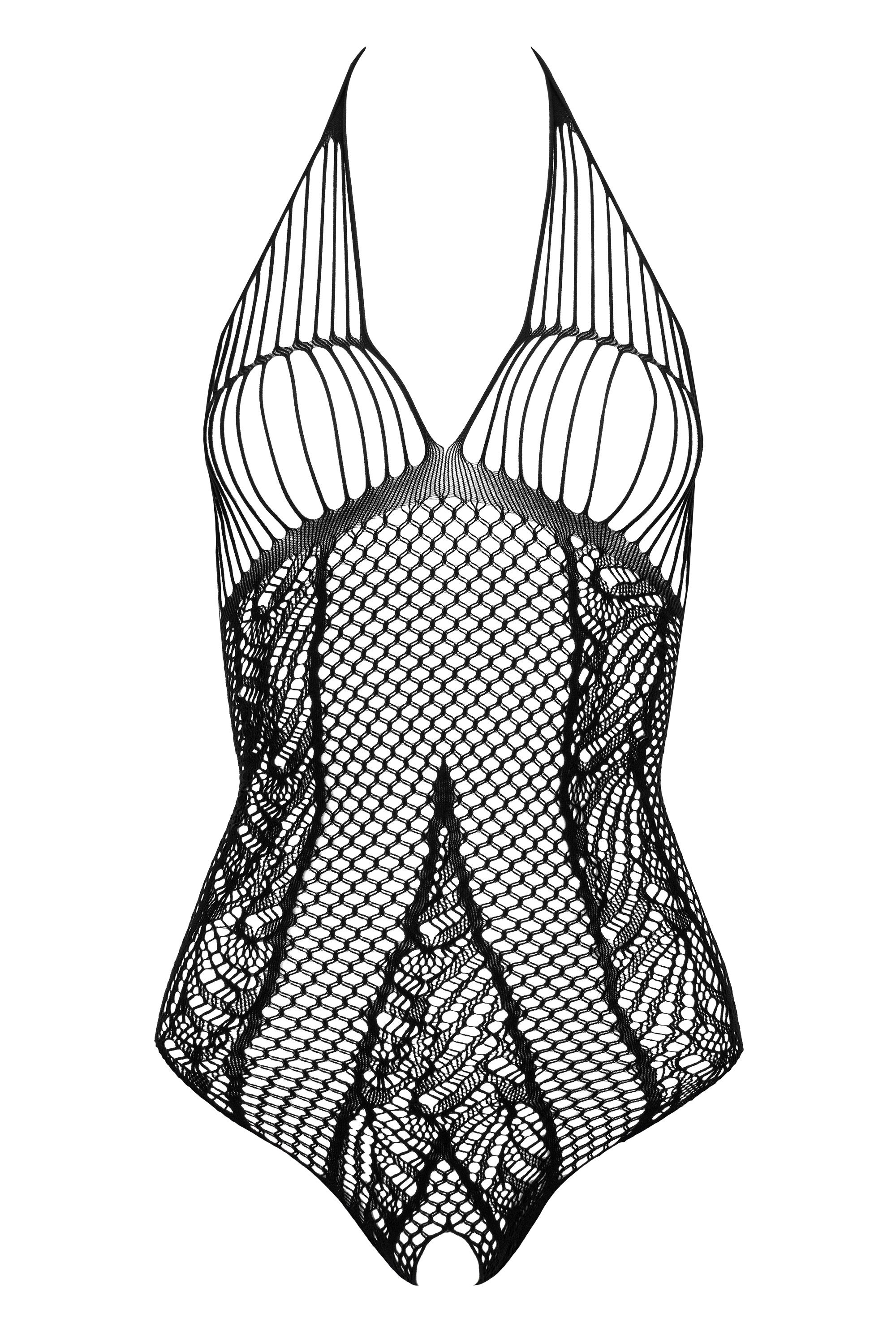 Schwarzer Neckholder-Body pofrei