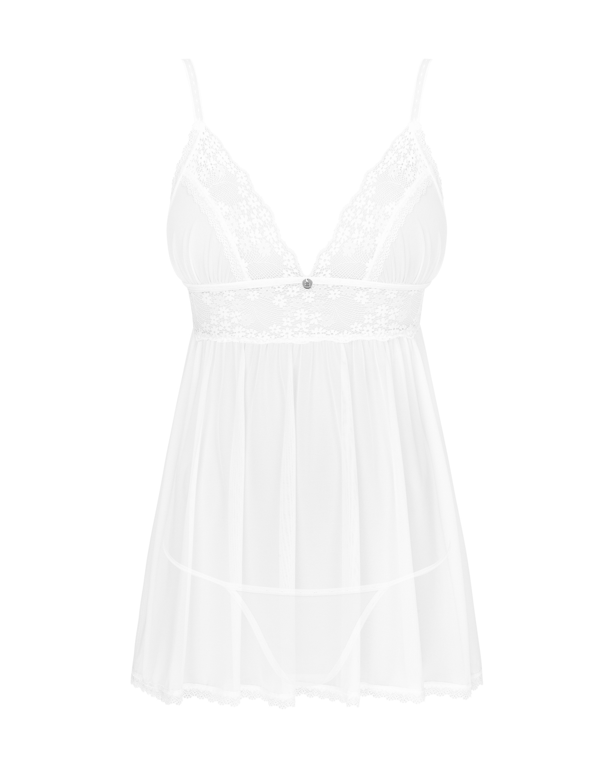 OB Heavenlly babydoll & thong white Weiß M/L