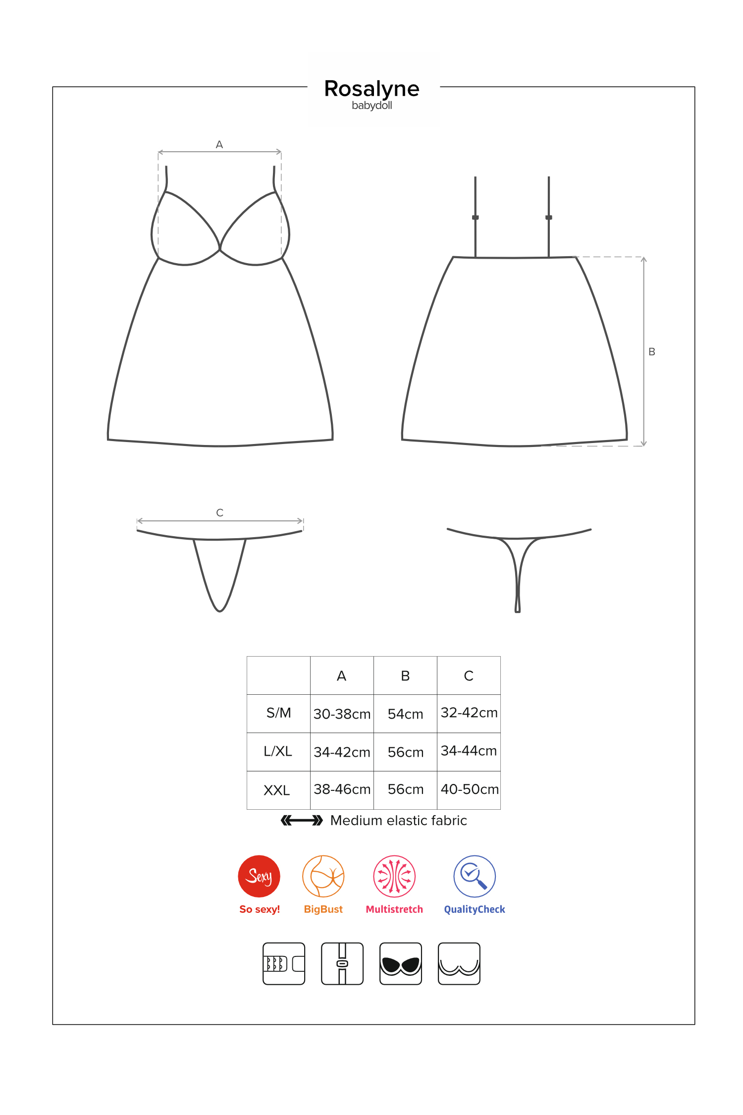 Weinrotes Babydoll Soraja