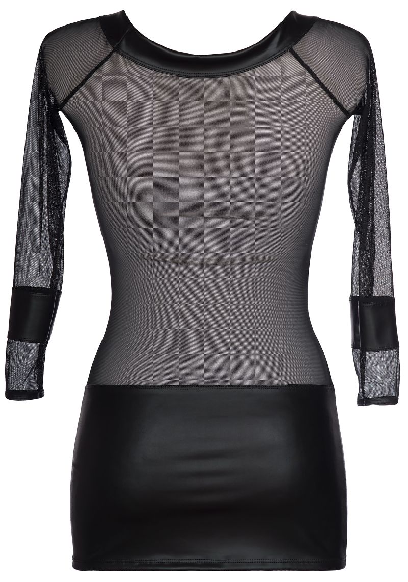 Minikleid im Latexstyle