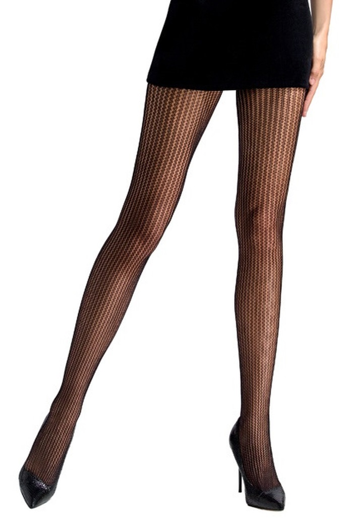 Längsgestreifte Strumpfhose