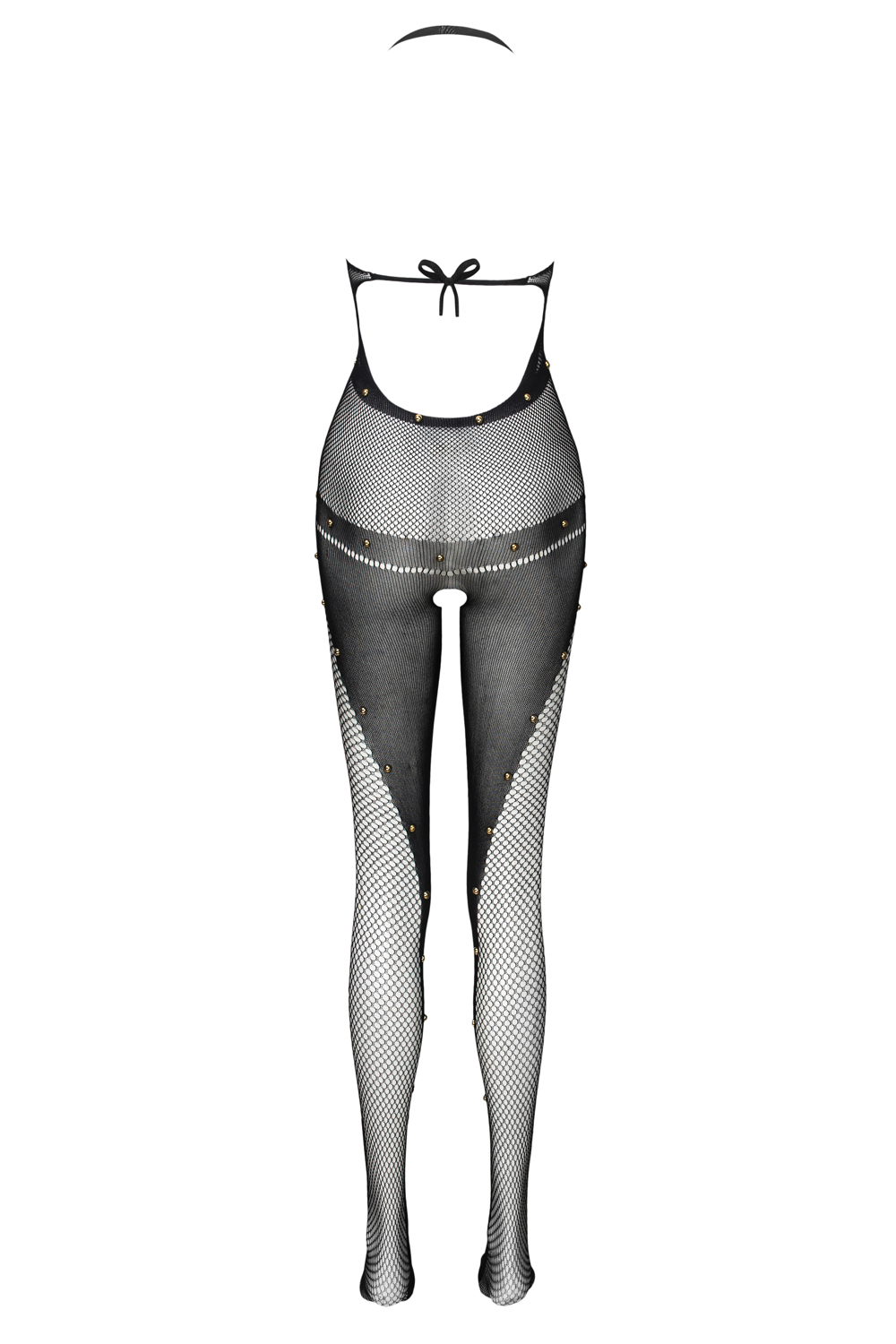 Ouvert-Catsuit Ilean mit goldenen Perlen