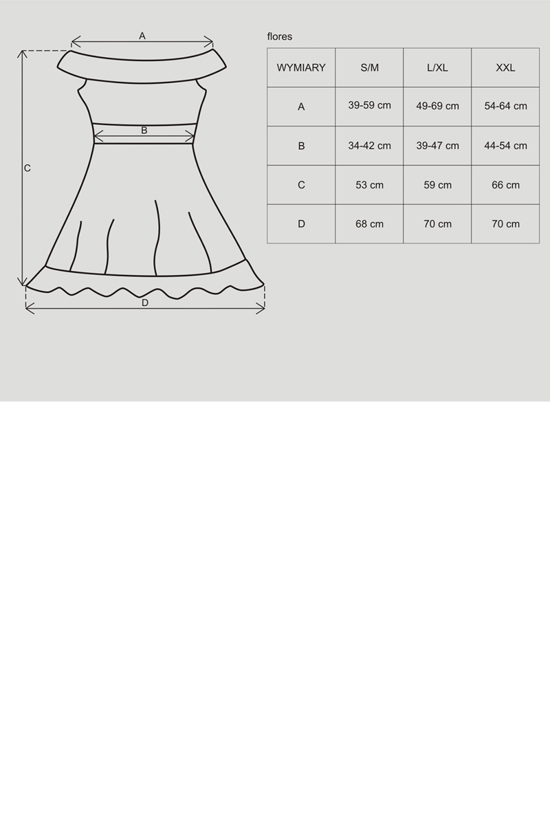 Negligee Flores schwarz