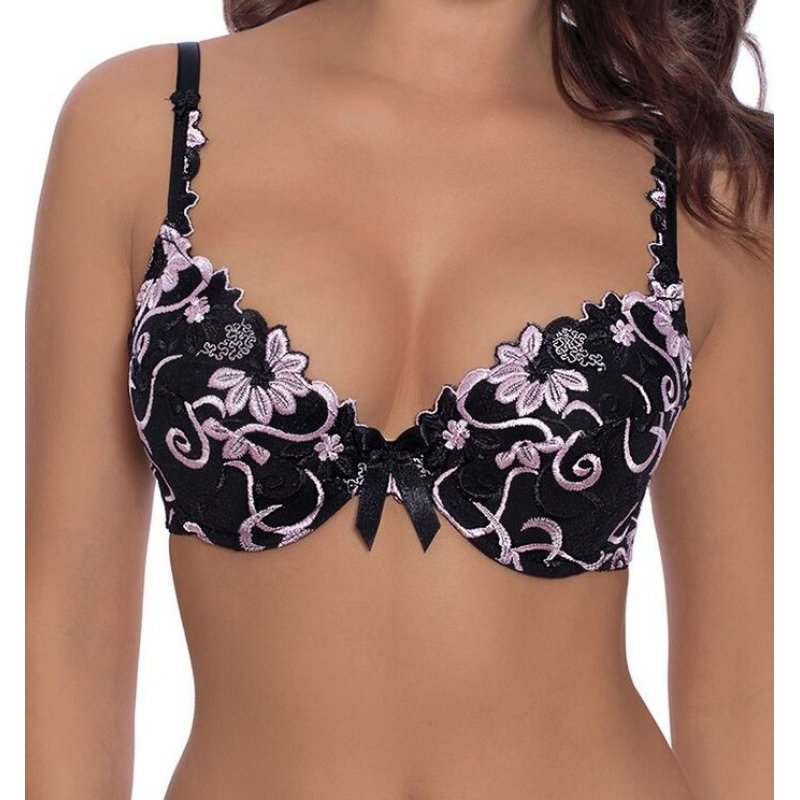 Push Up BH Florence schwarz/pink