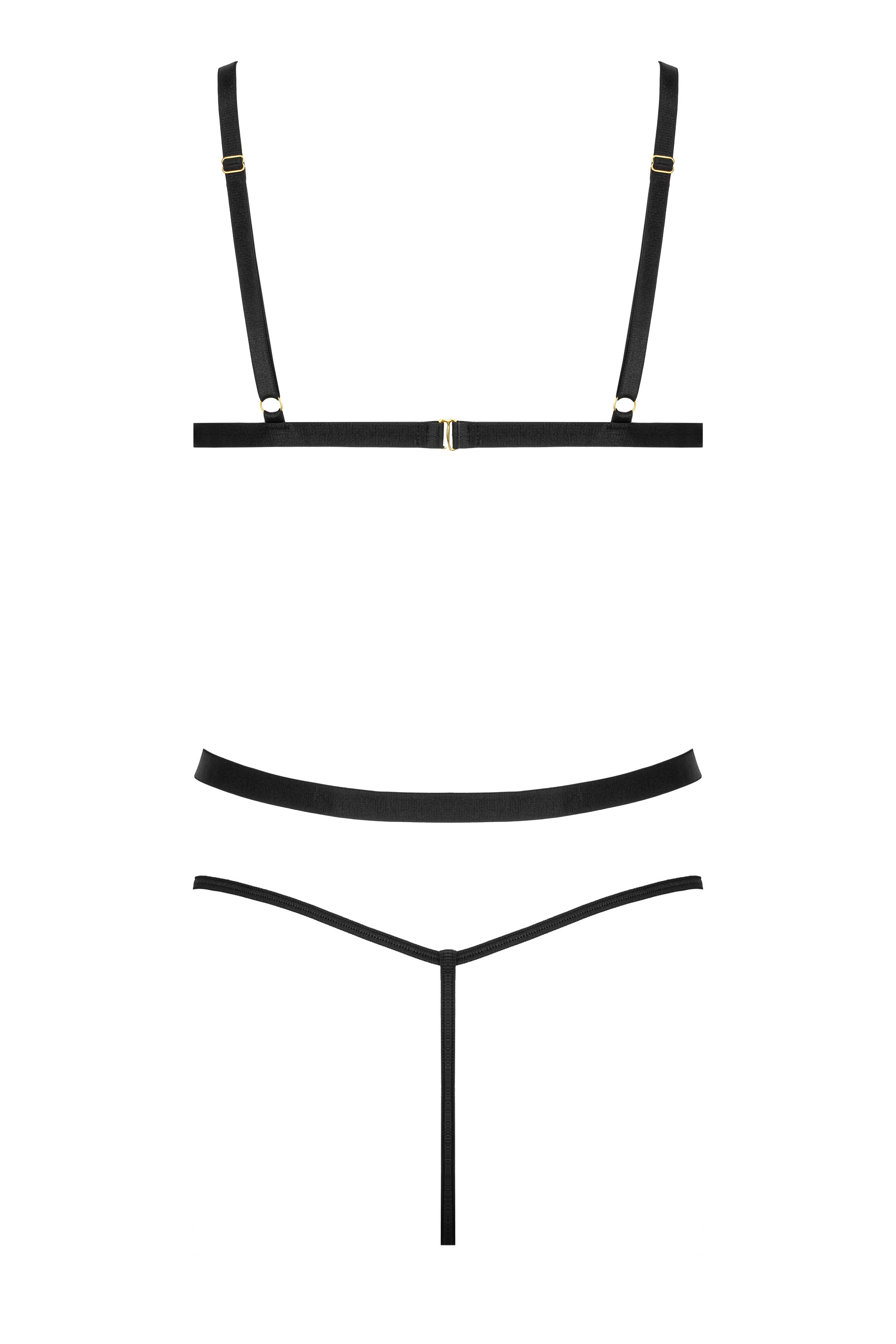 Stringbody mit goldfarbenen Ketten