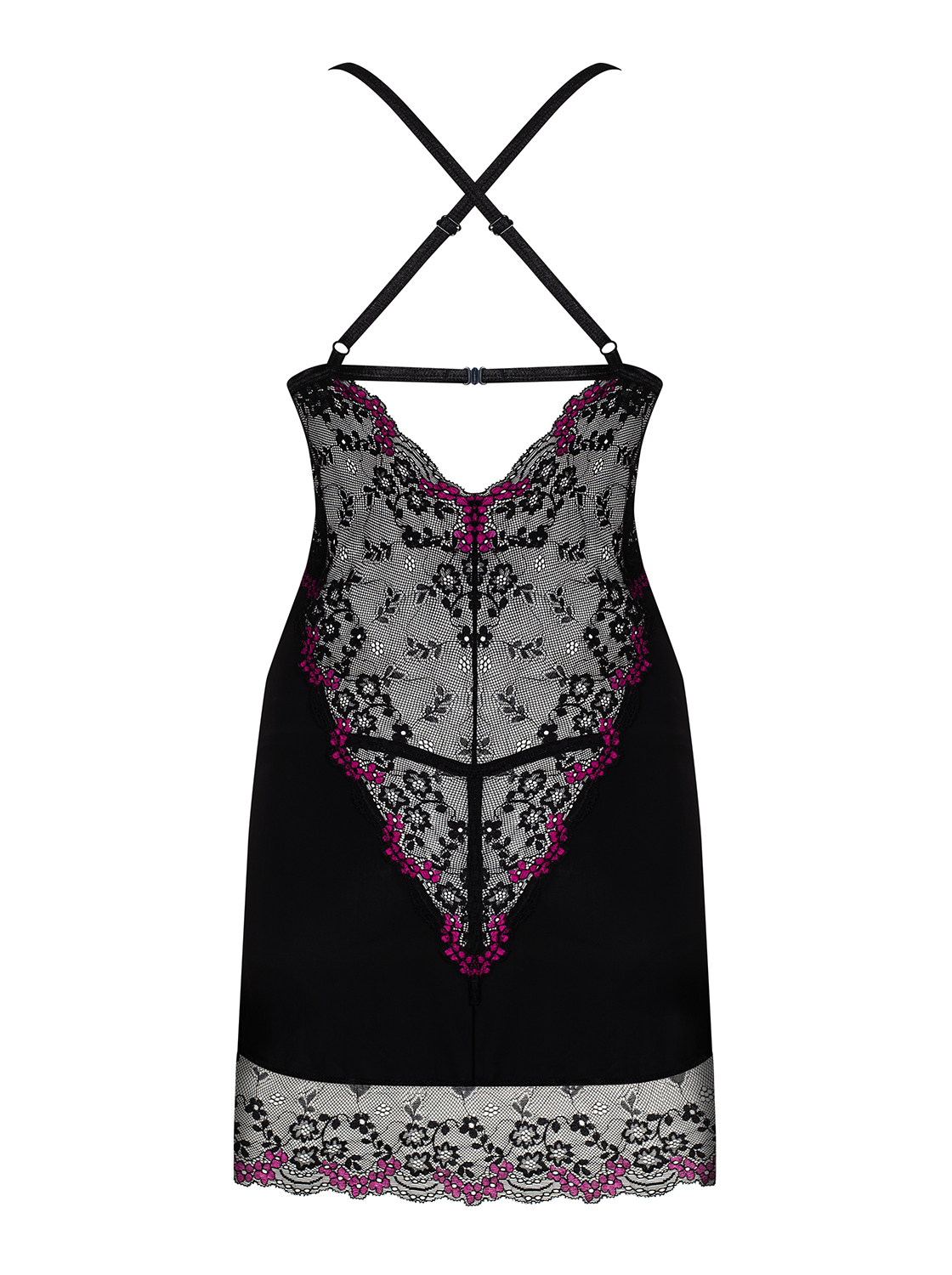 Negligee Vanessme mit Blumenmuster