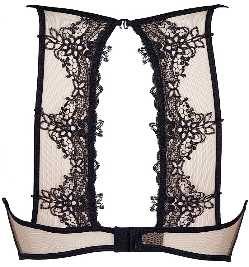 Spitzen-BH in beige-schwarz