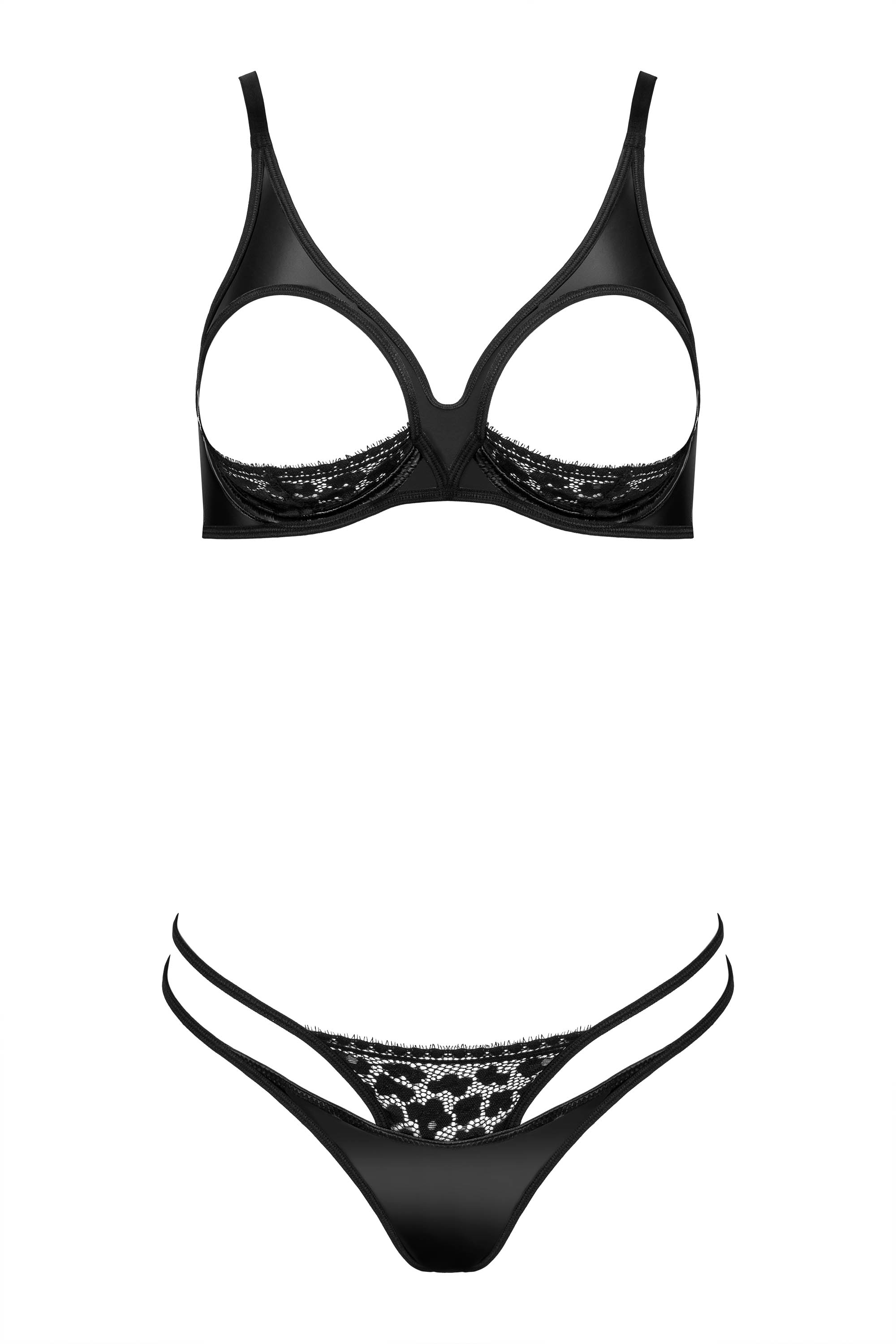 Brustfrei-Set in Latex-Optik