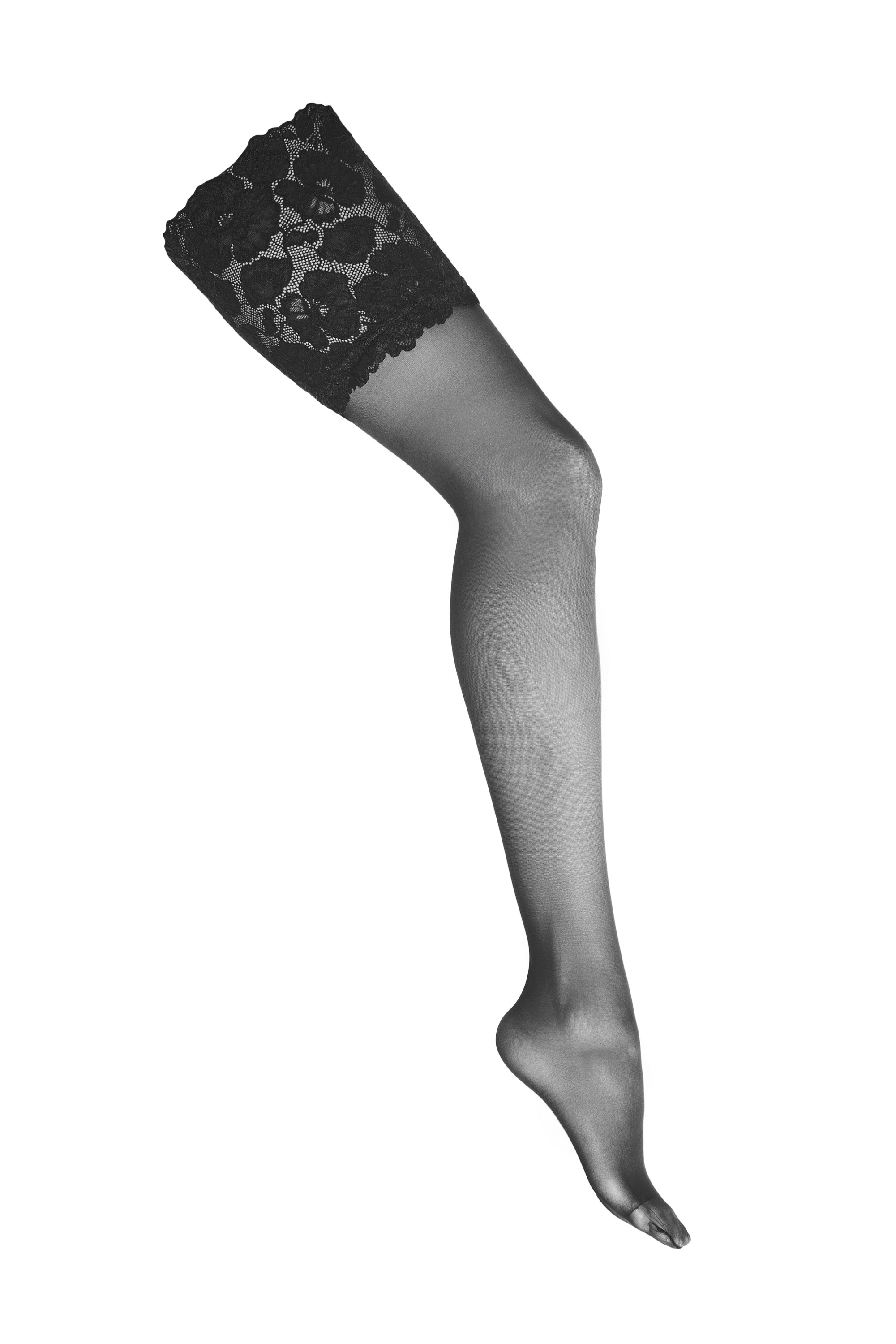 Nylonstrümpfe mit Blumenmotiv