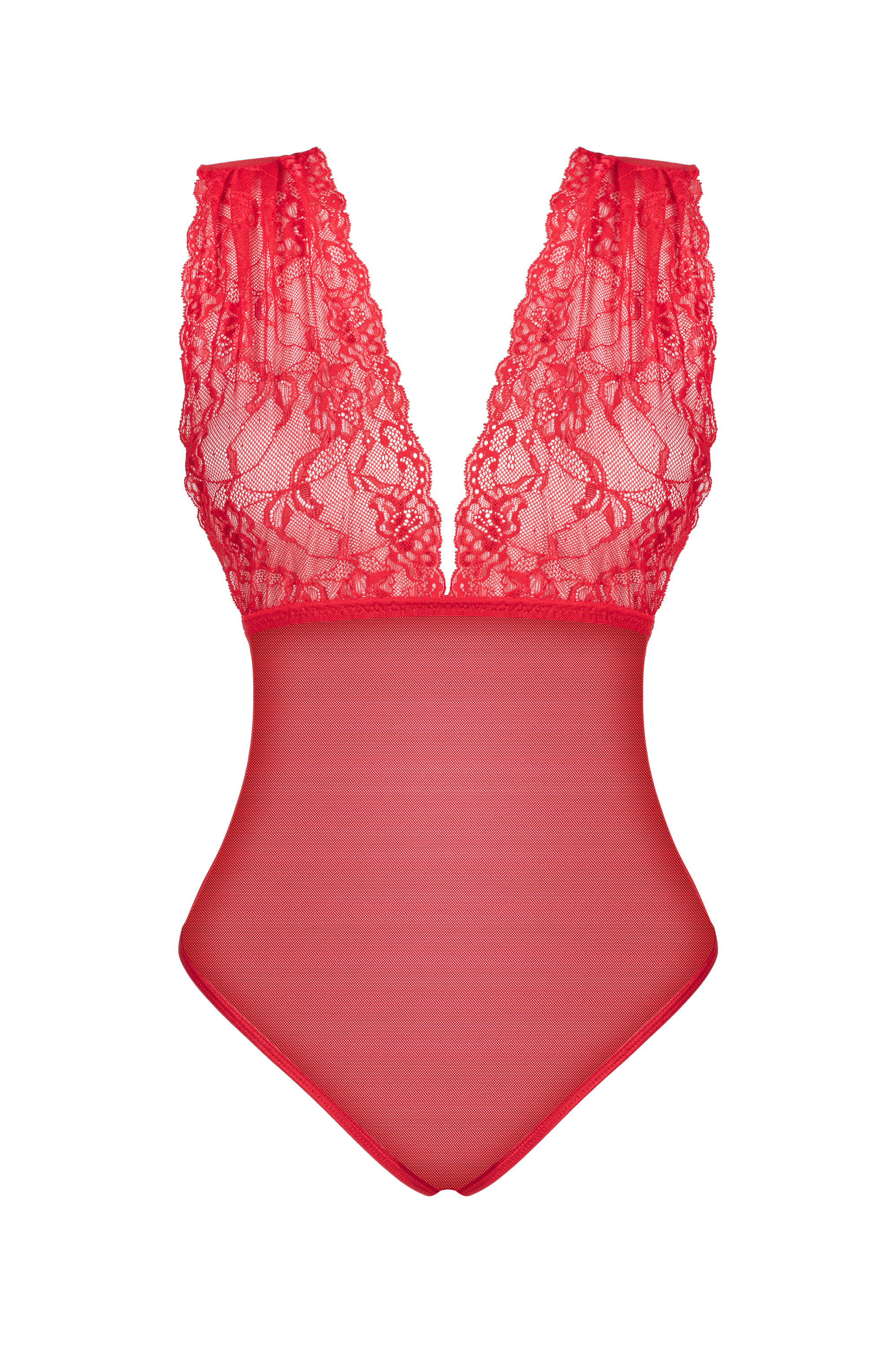 Roter Tüllbody Veronica