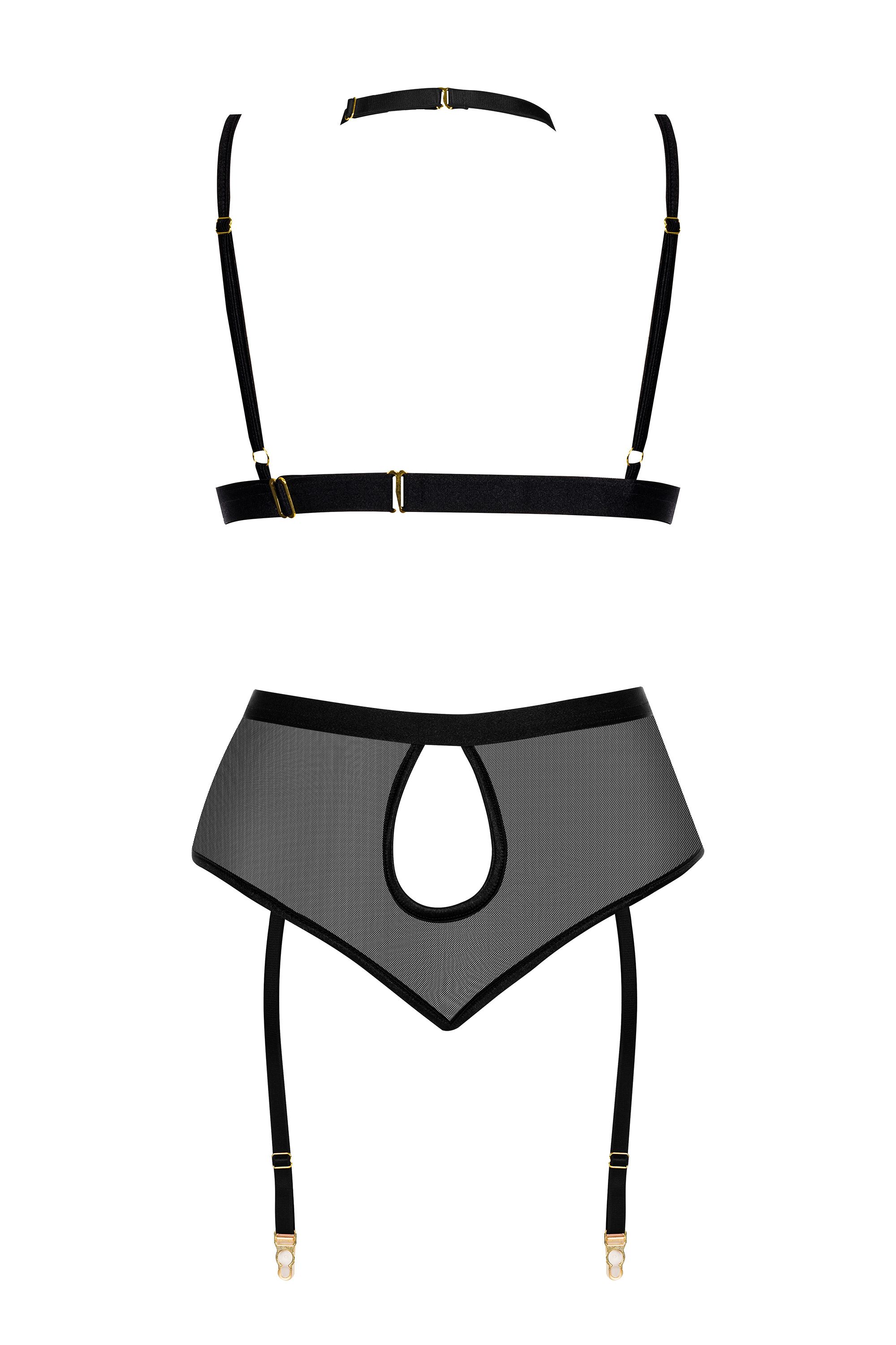 Dreiteiliges Dessous-Set Cristalyn