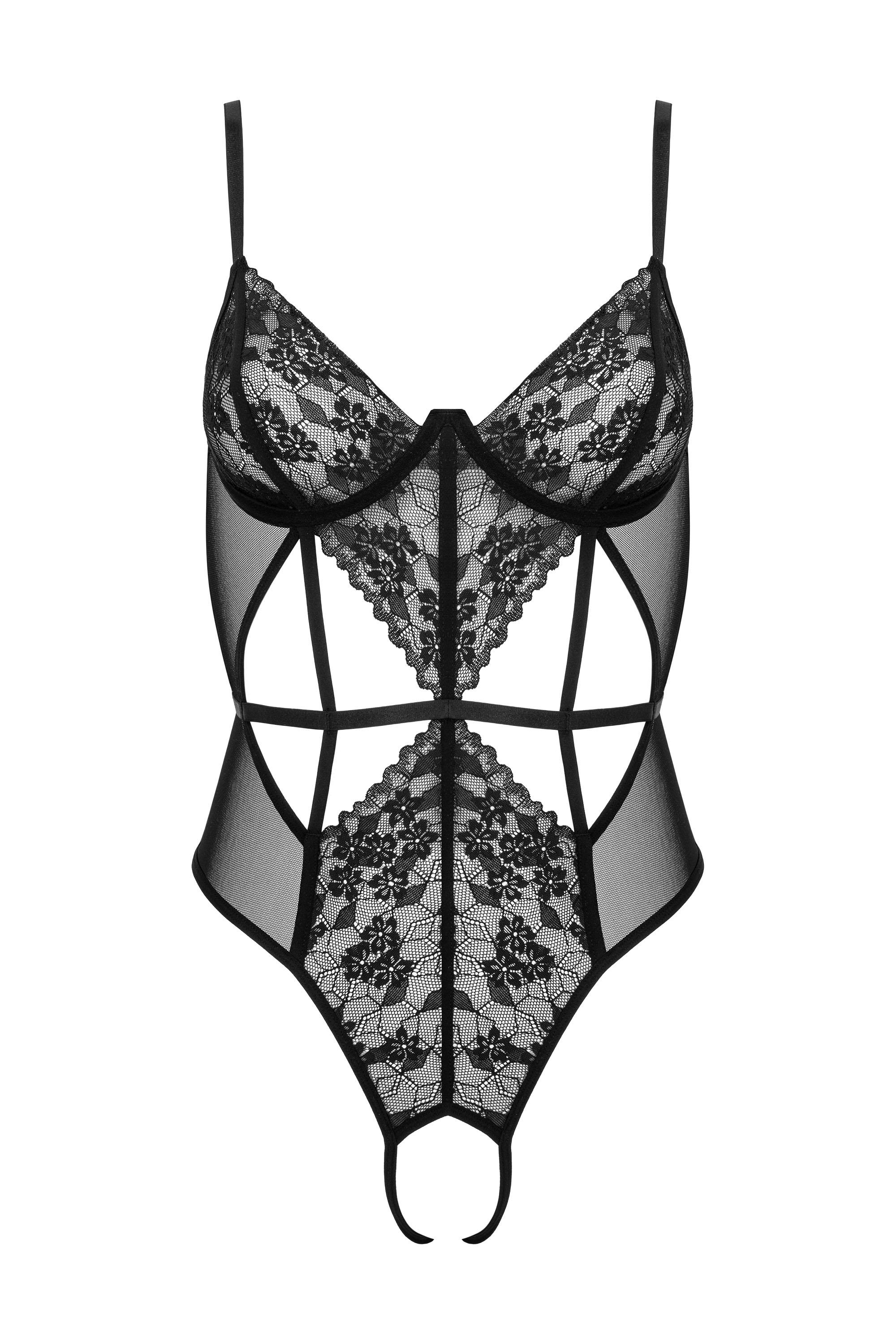 Floral gemusterter Ouvert-Body