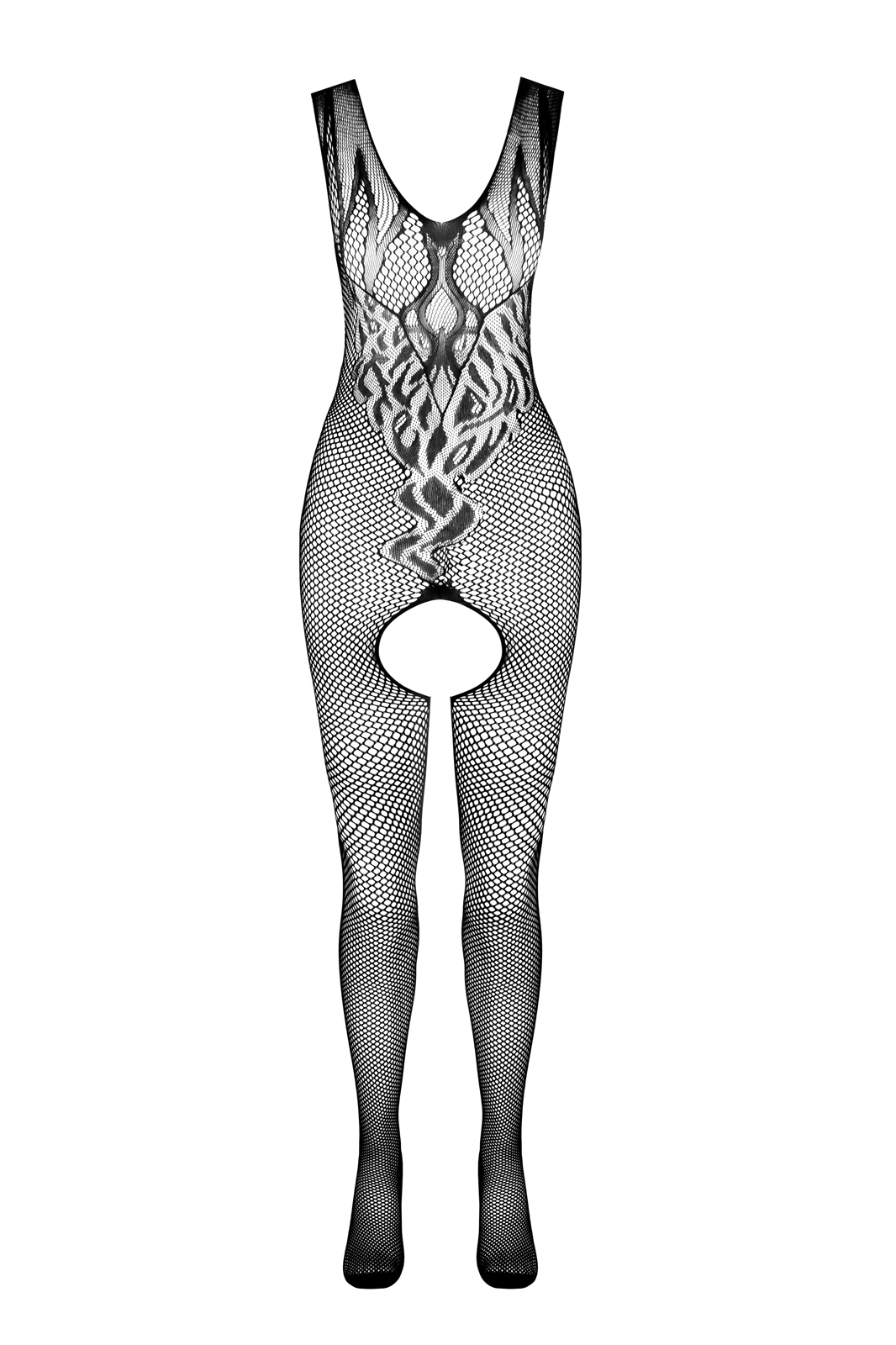 Schwarzer Ouvert-Catsuit