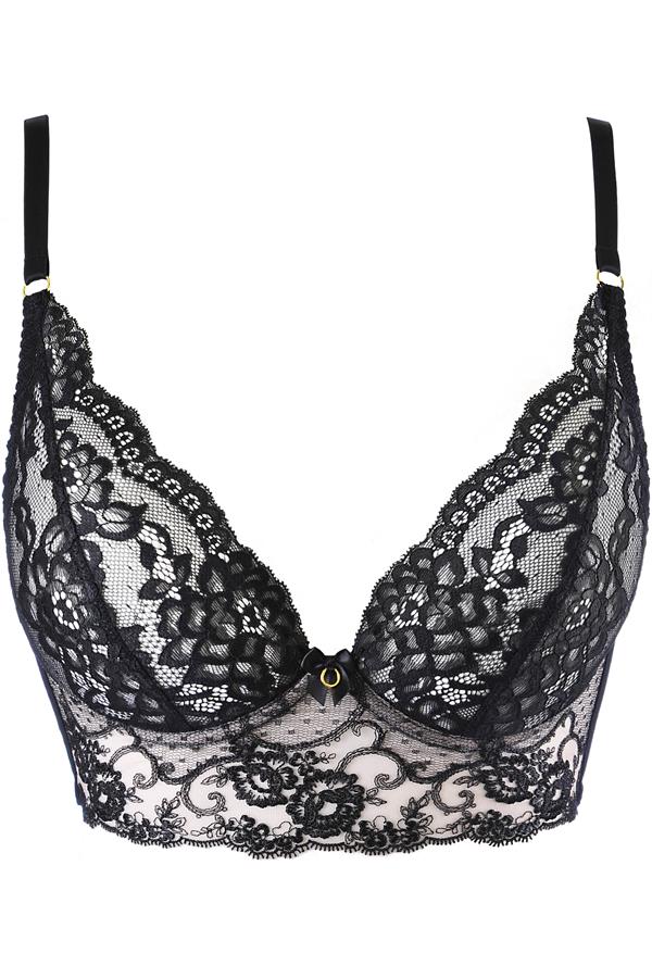 Bügel-Bustier mit Spitze