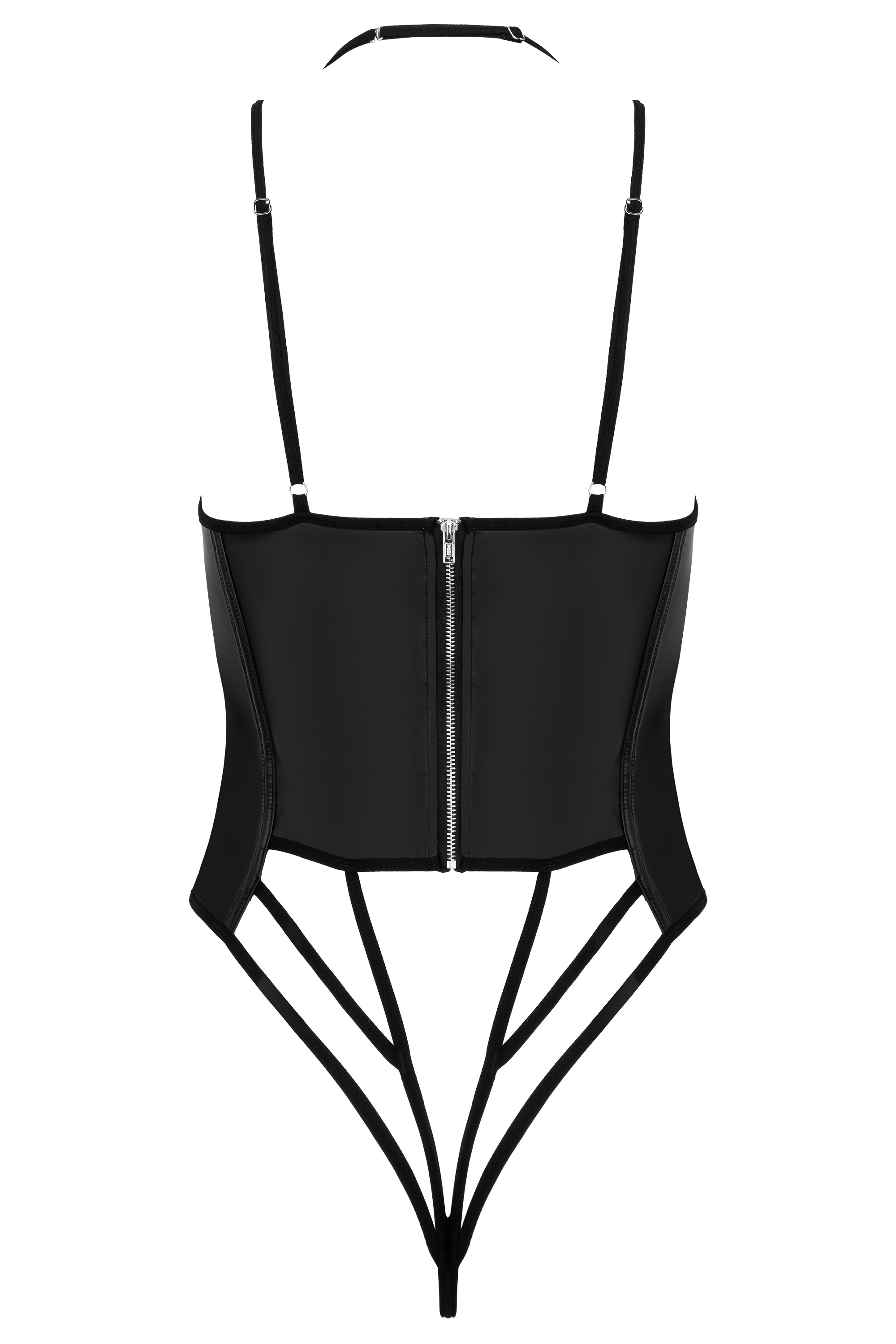 Stringbody Blackelia in Latex-Optik