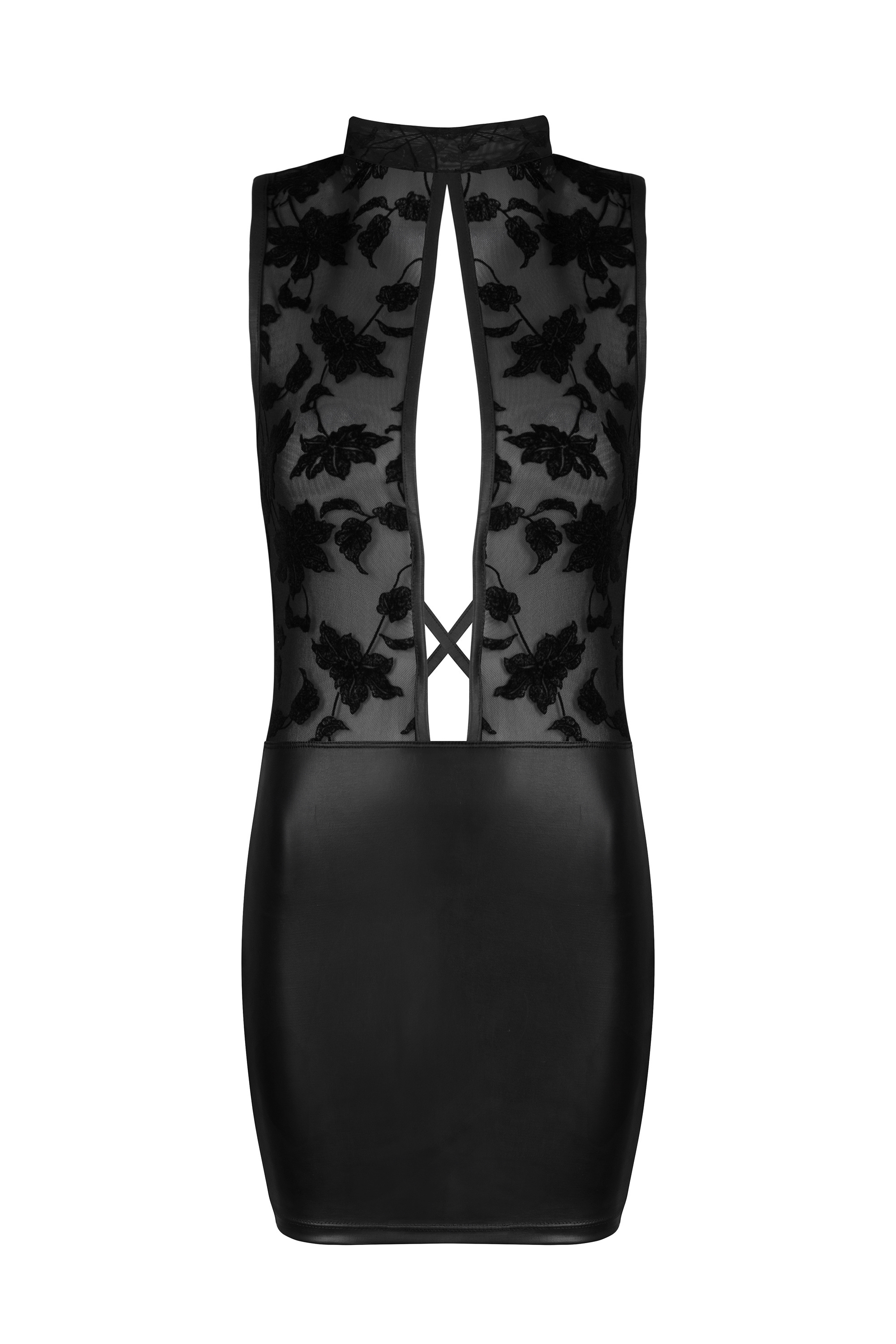 Transparentes Kleid Cameron im Latexlook