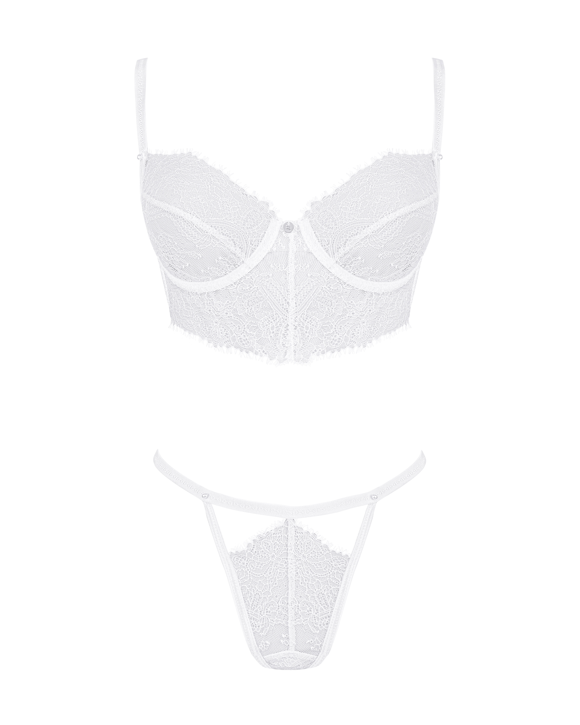 Dessous-Set Bianella aus Spitze