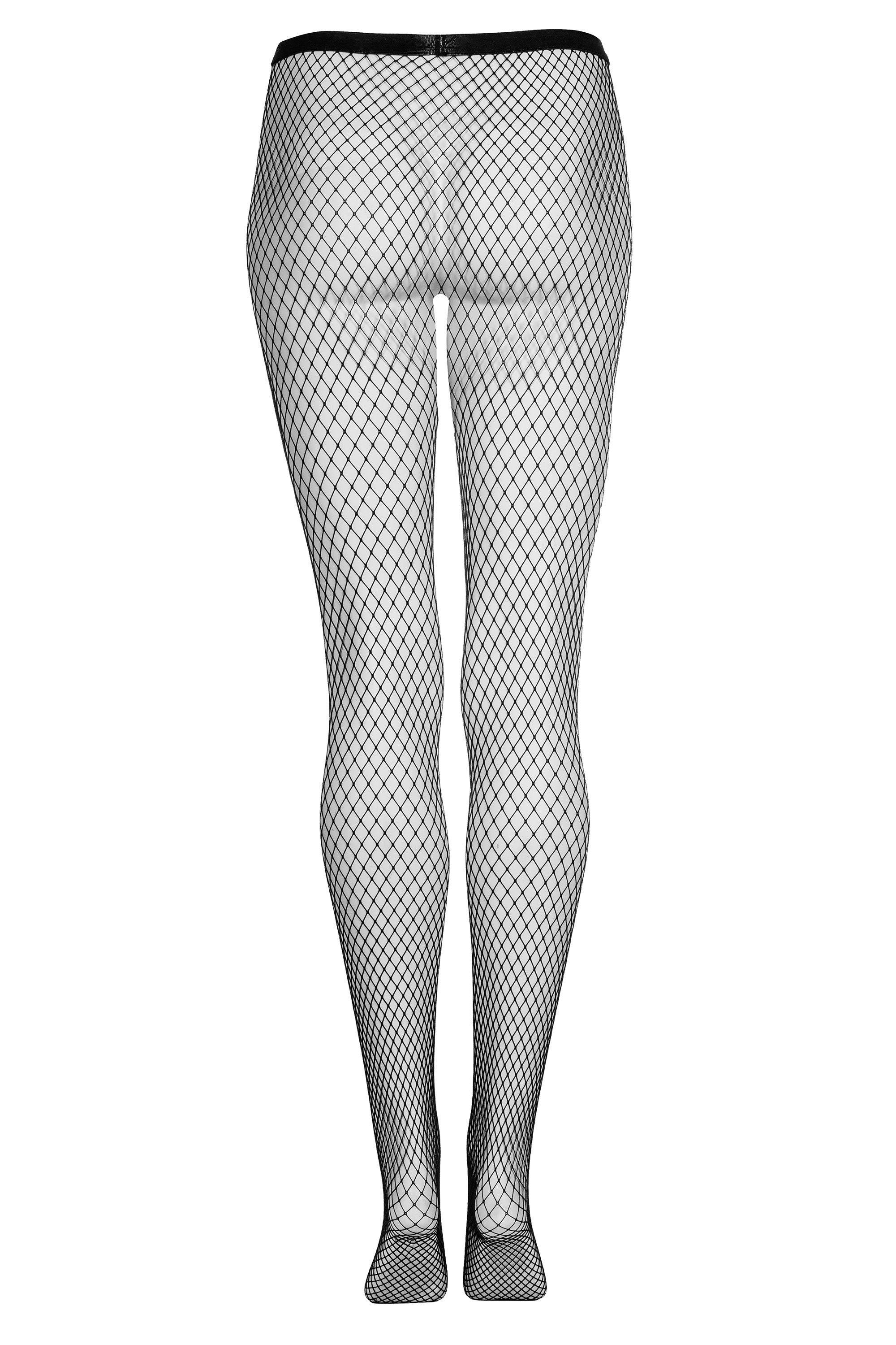 Strumpfhose aus schwarzem Netz