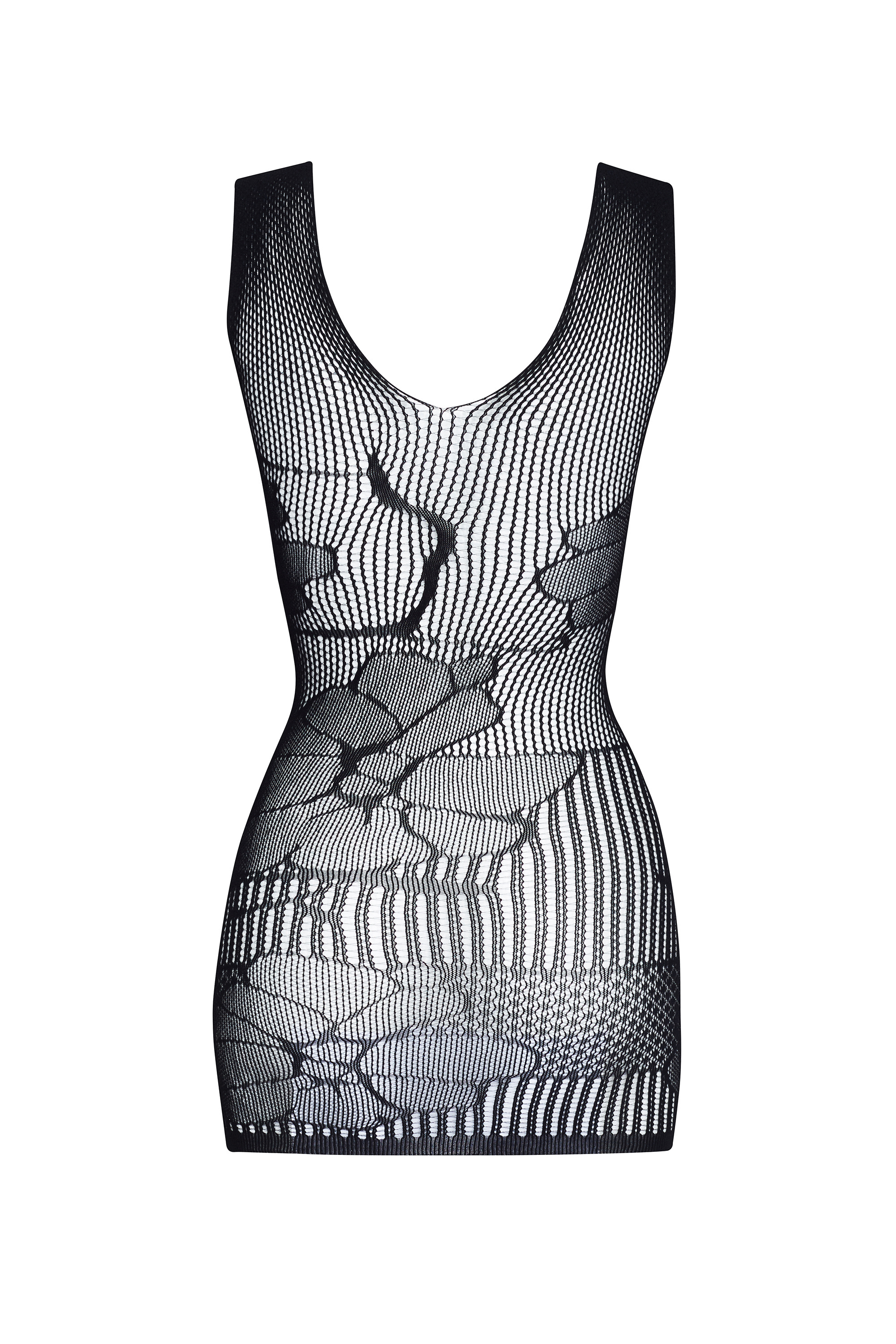 Netzkleid Erica mit Blumenmuster