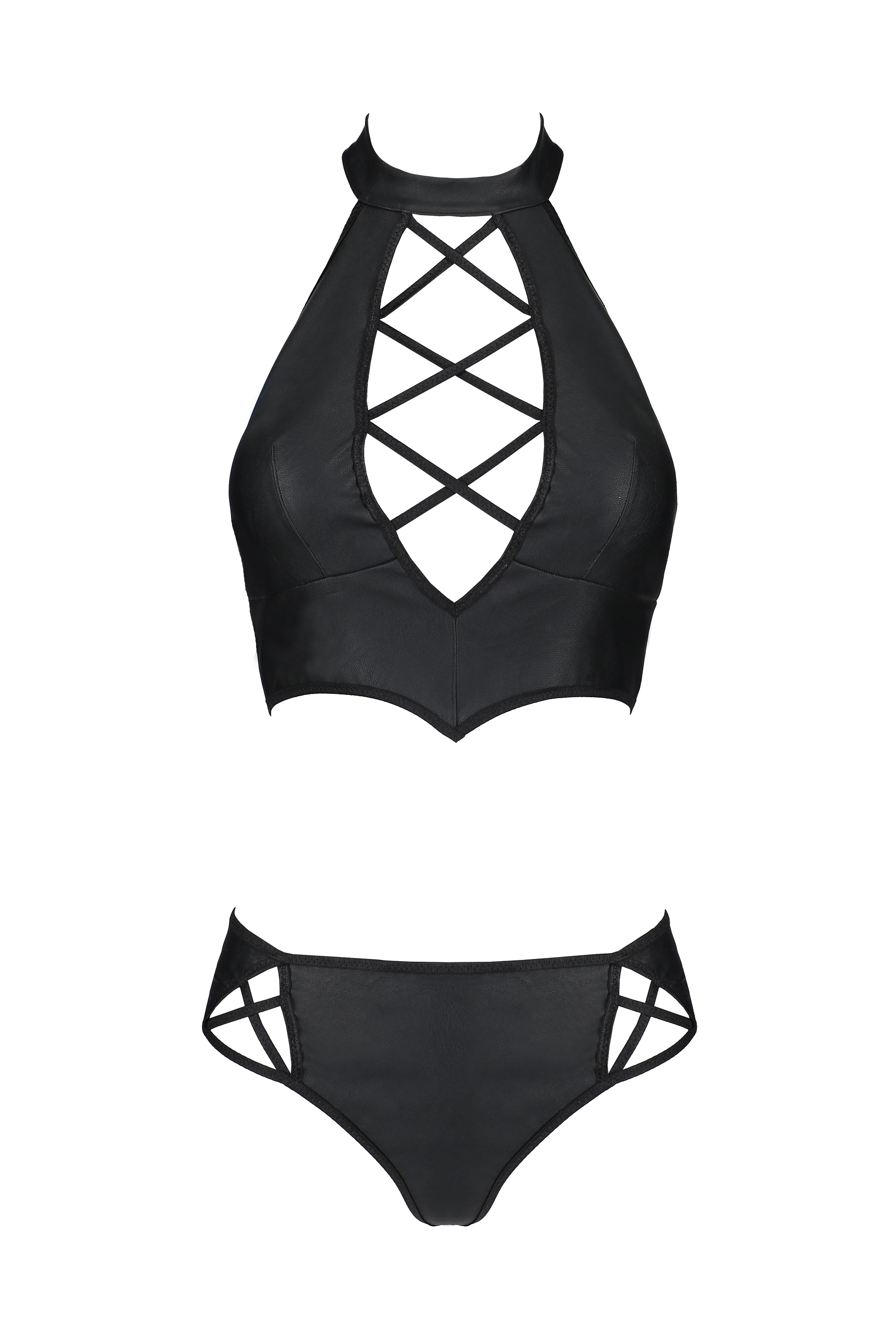 Wetlook Bustier-Set Nancy