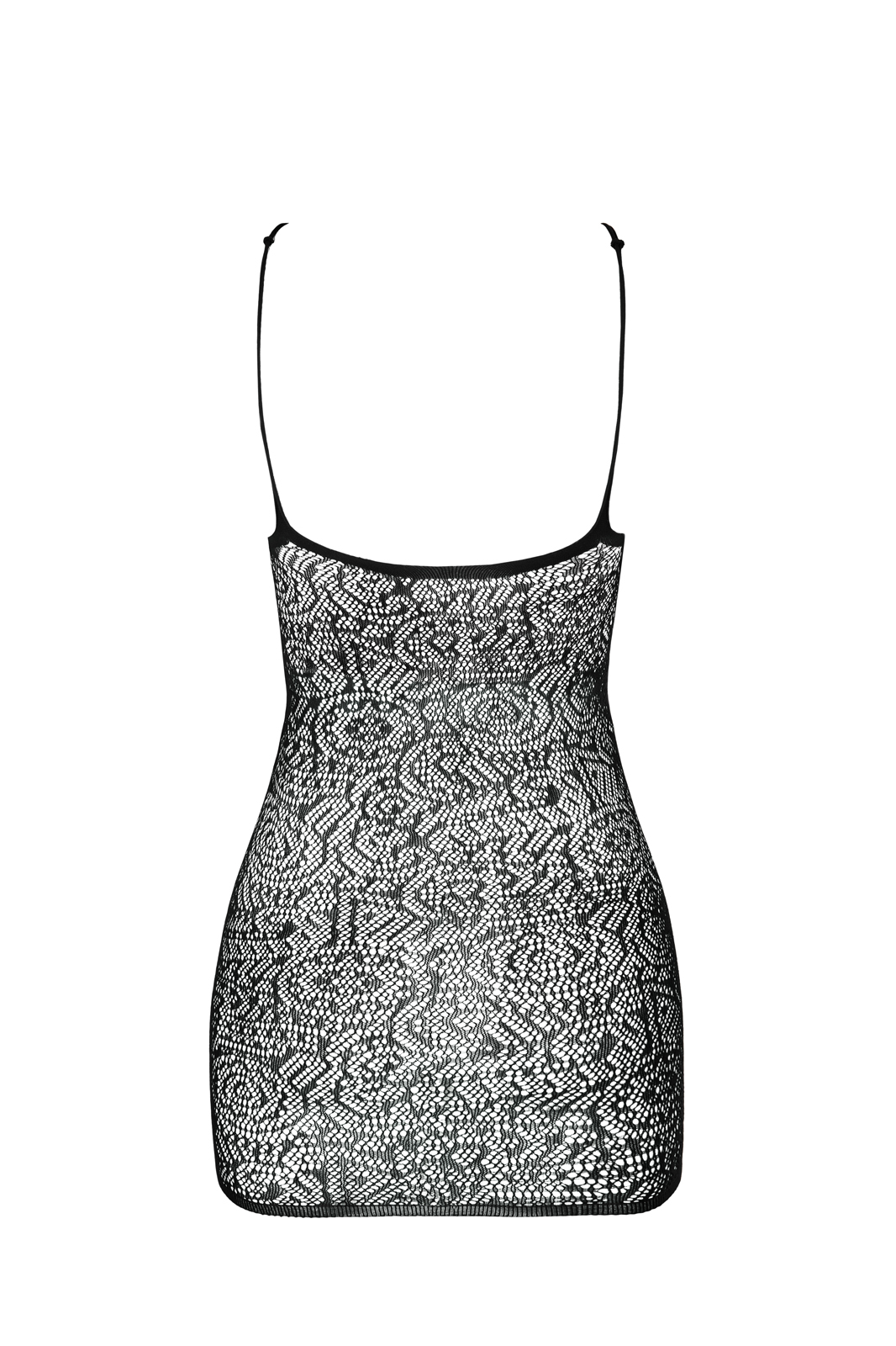 Transparentes Netzkleid in schwarz