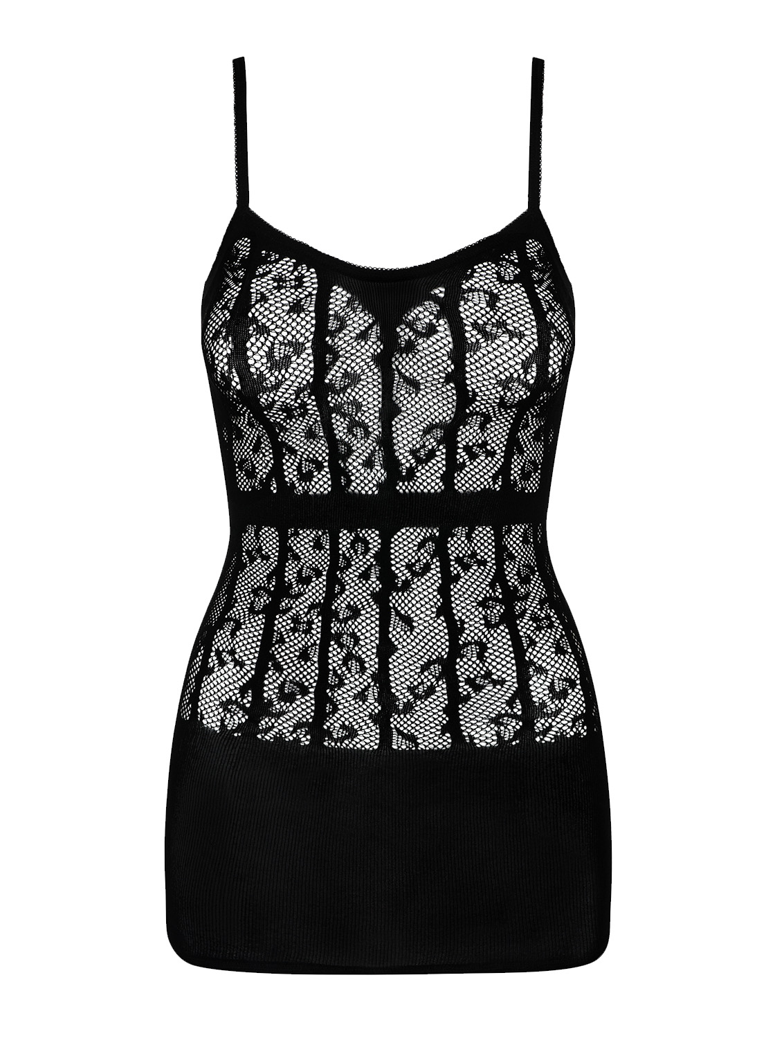 Gestreiftes Netzkleid