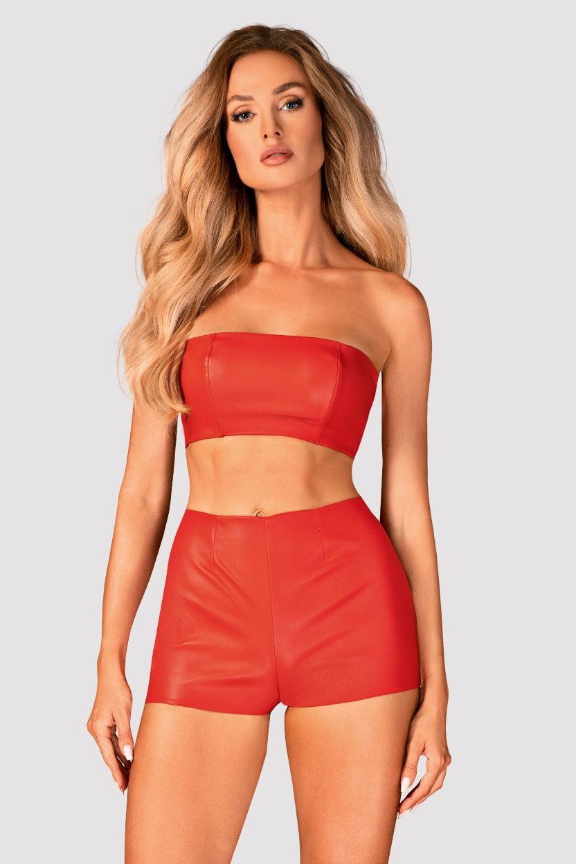Wetlook-Top Hermeza in rot