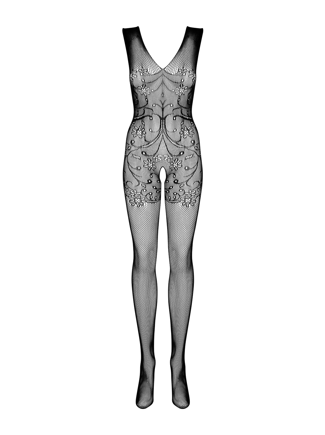 Verzierter Ouvert-Catsuit