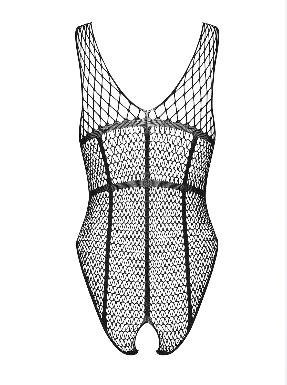 Schwarzer Netz-Body ouvert