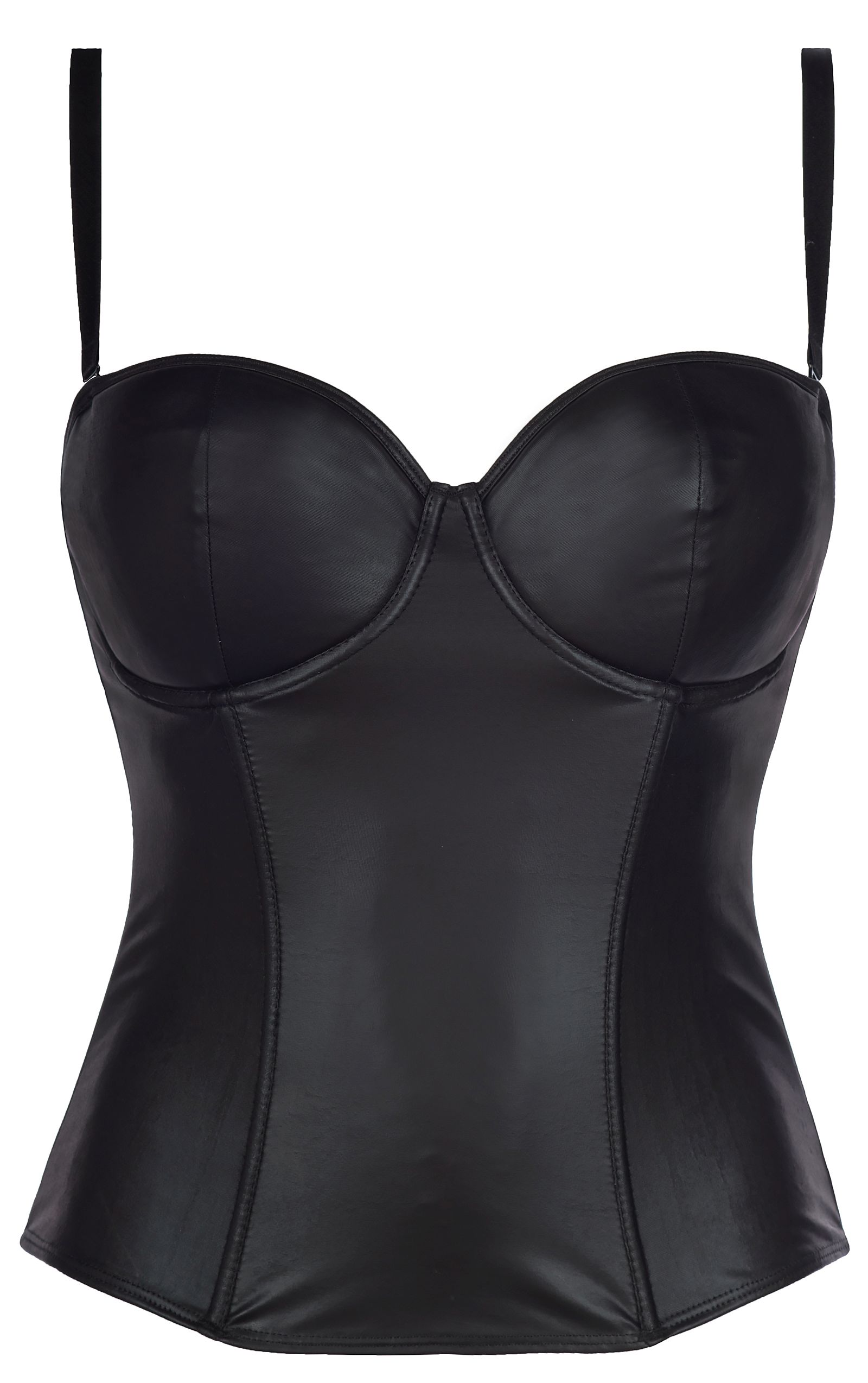 Korsett im Latexlook