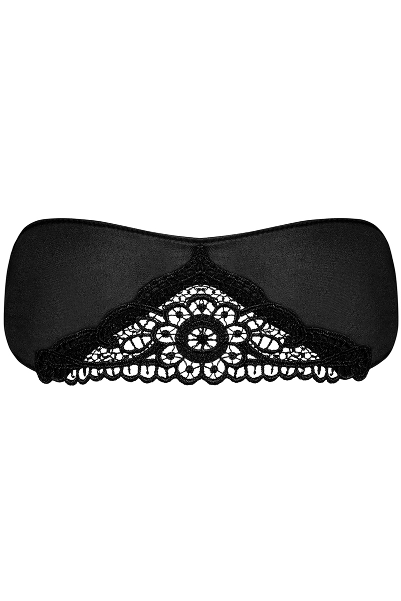 Maske Satinia schwarz