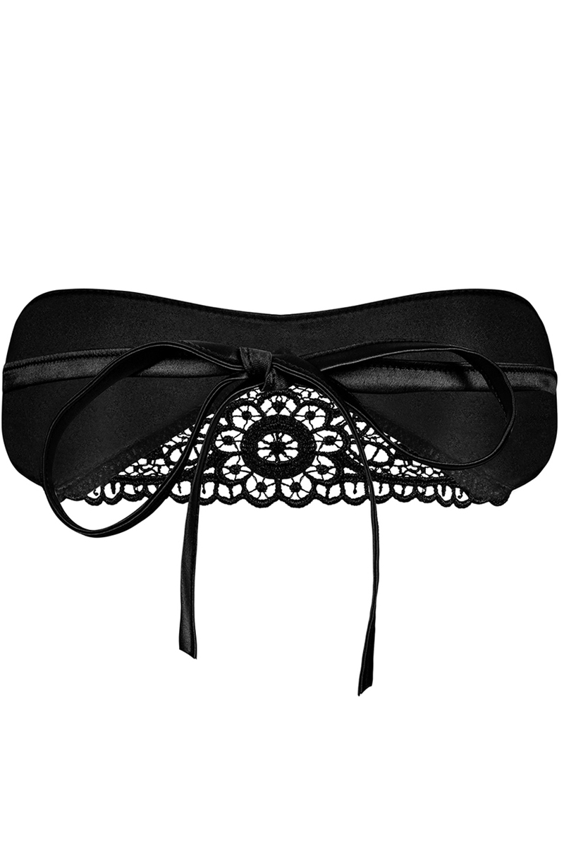 Maske Satinia schwarz
