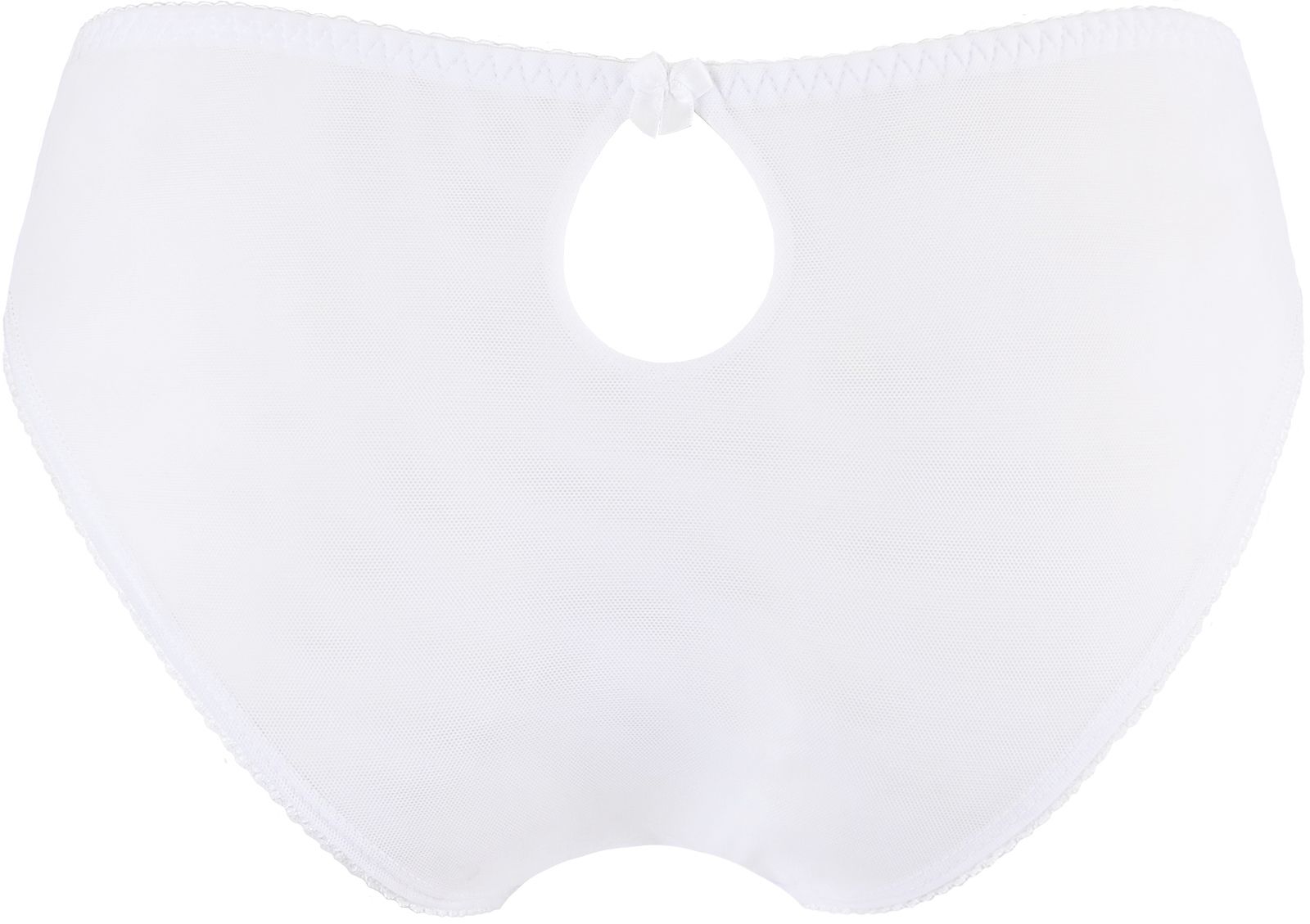 Weißer Slip mit Spitze