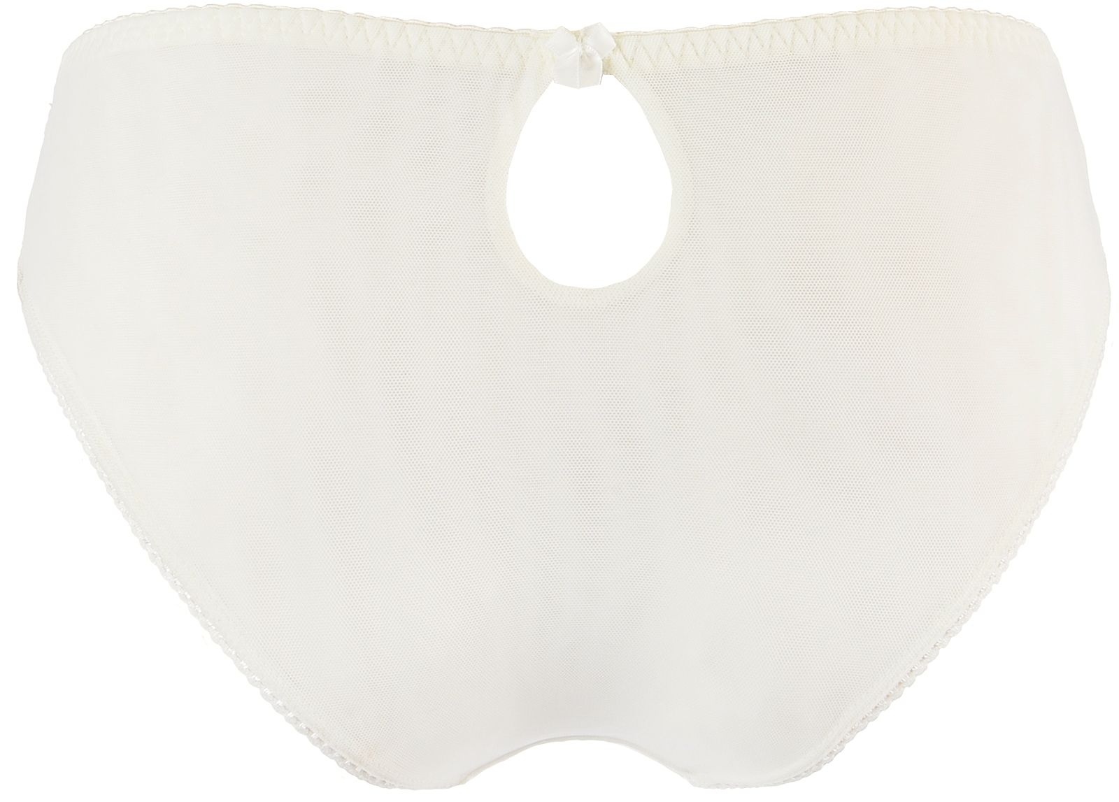 Beigefarbener Slip mit Spitze